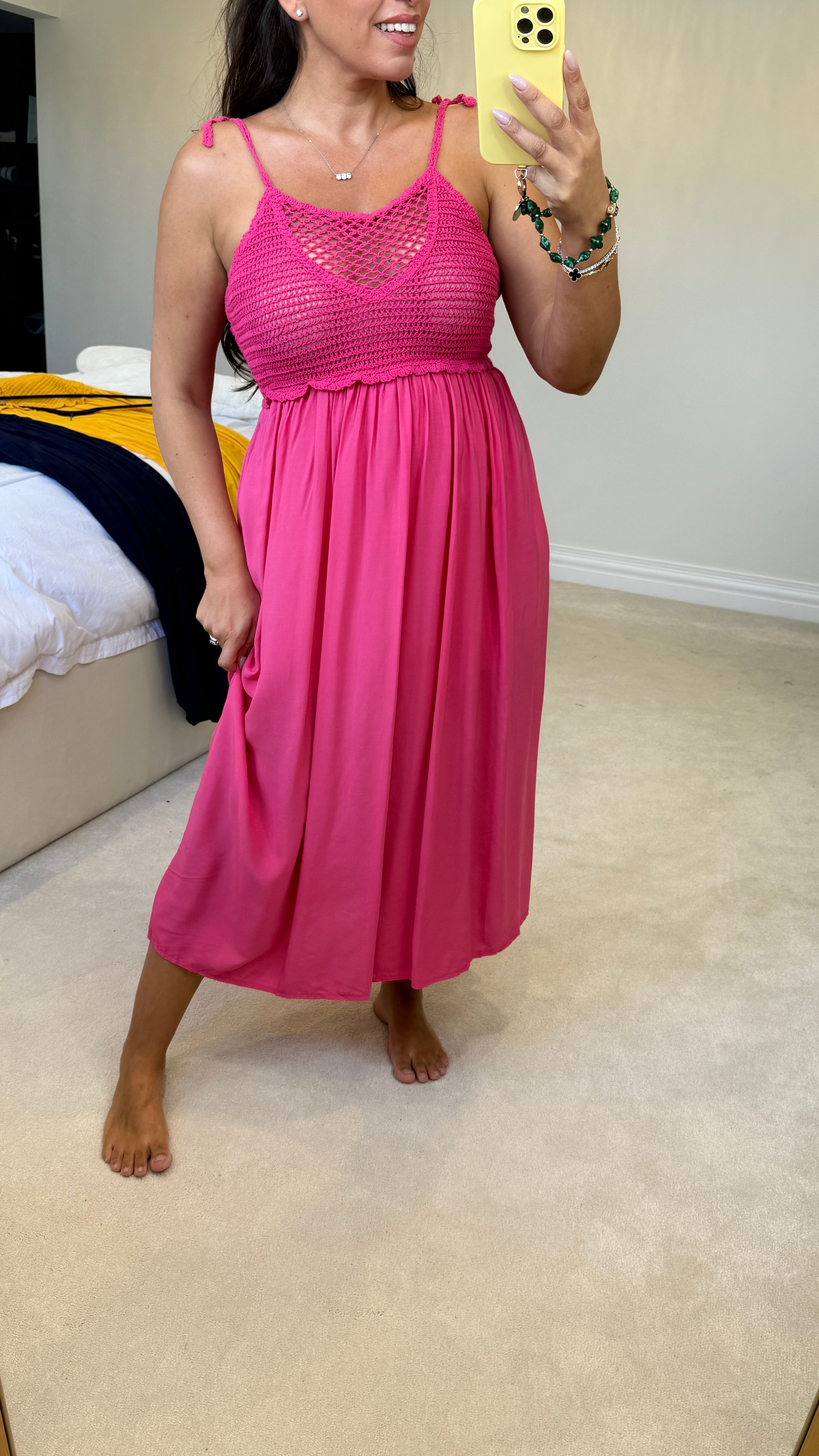 Everlee Crochet Bust Maxi Dress