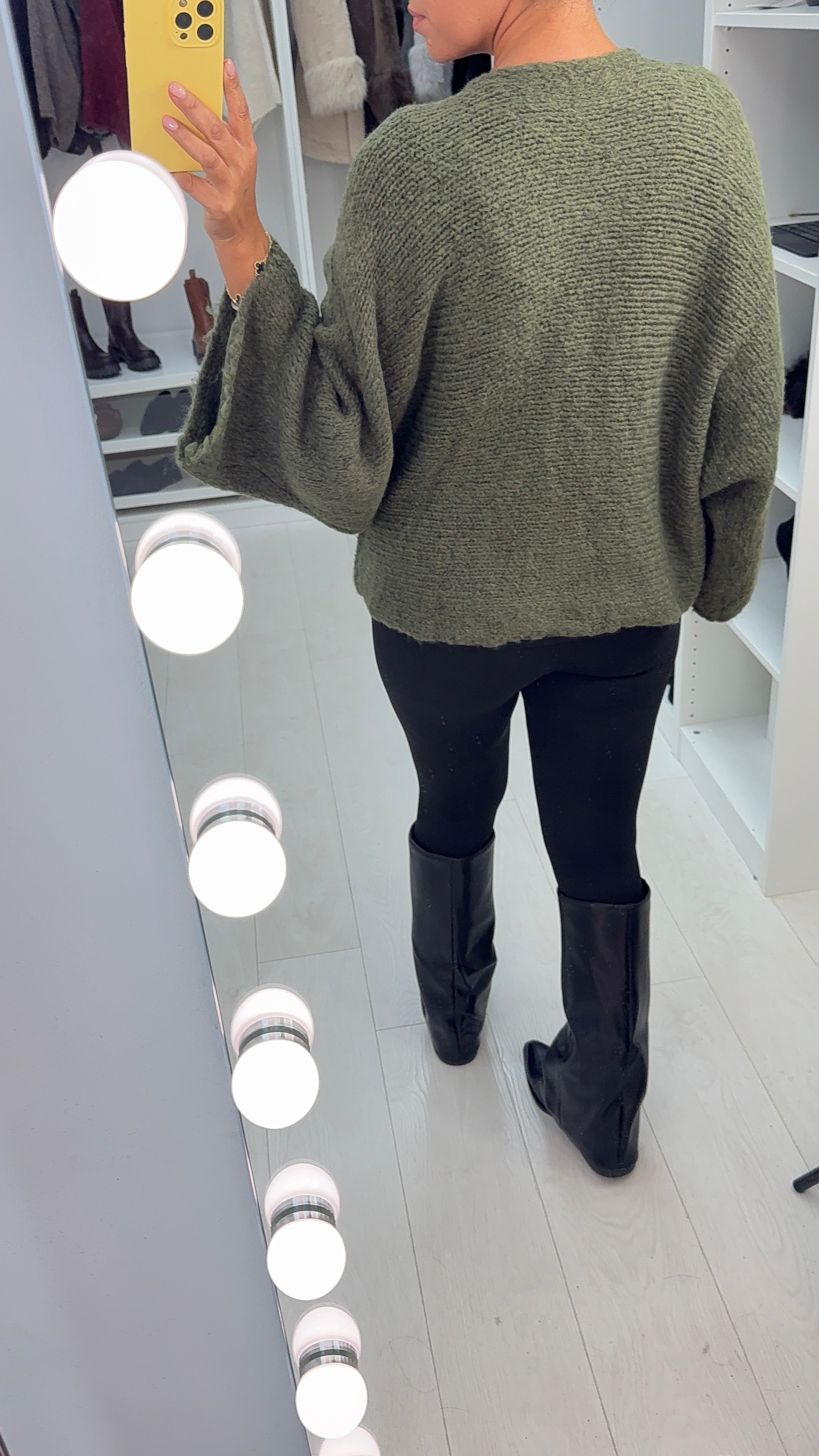 Loraine Tie Front Detail Loose Fit Knit Jumper