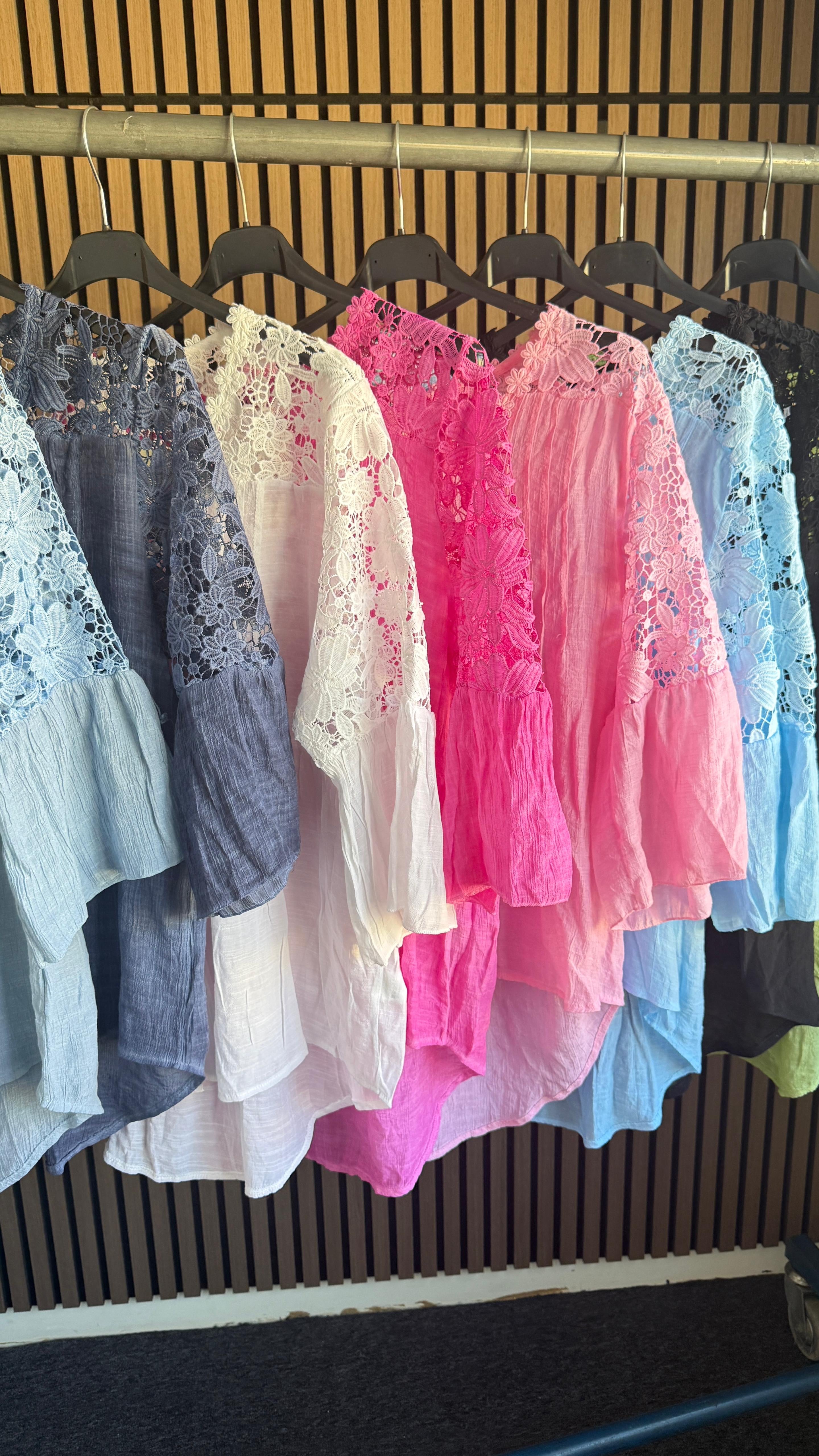 Cheyenne Plain Crochet Blouse
