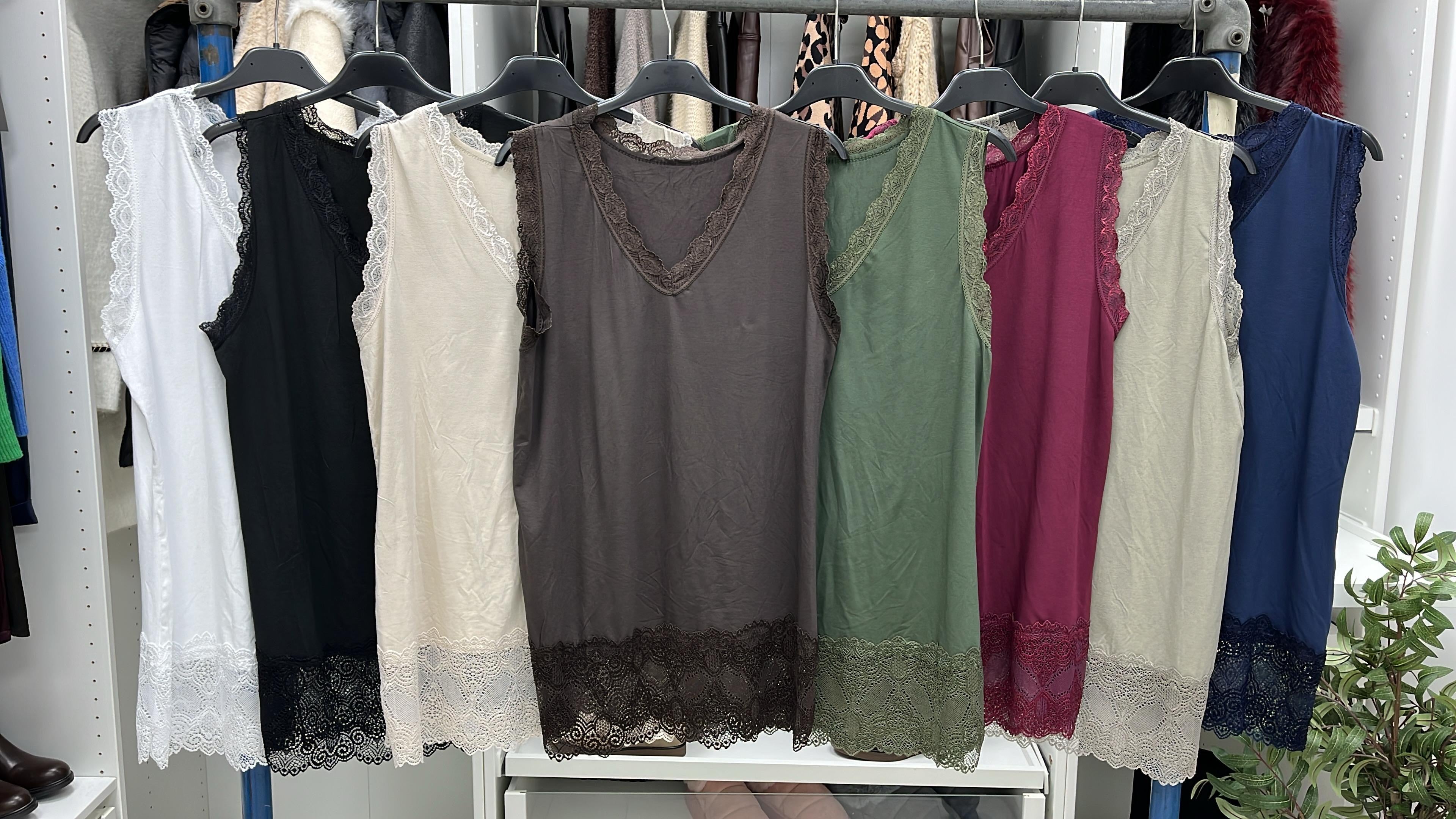 Kirstan Place Lace Hem Vest Top