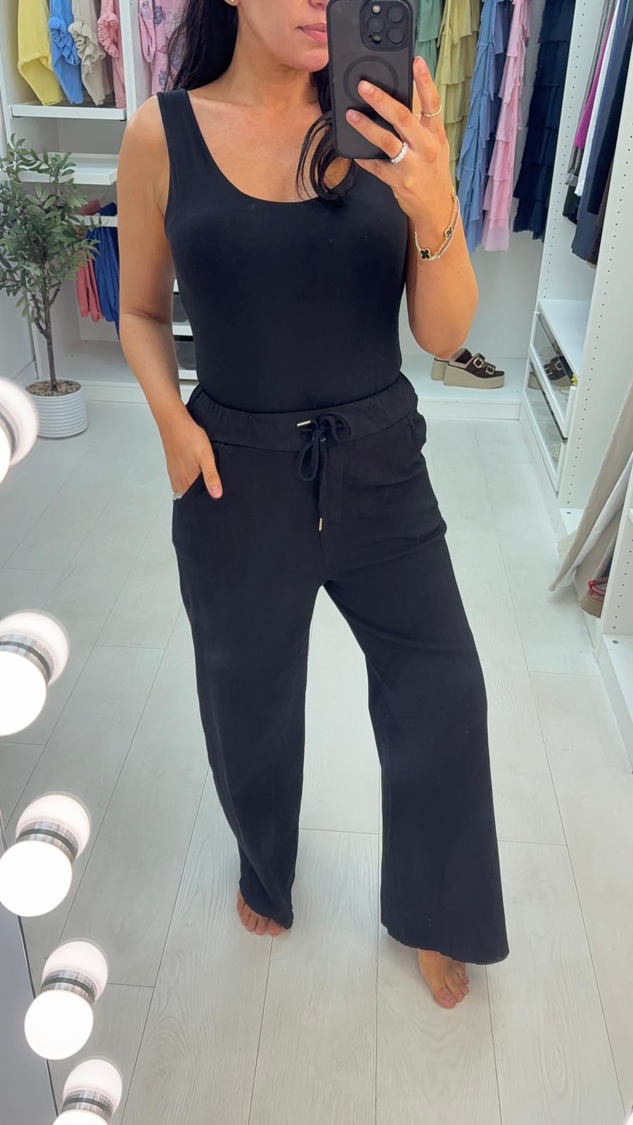 Alice Plain Wide Leg Magic Trousers