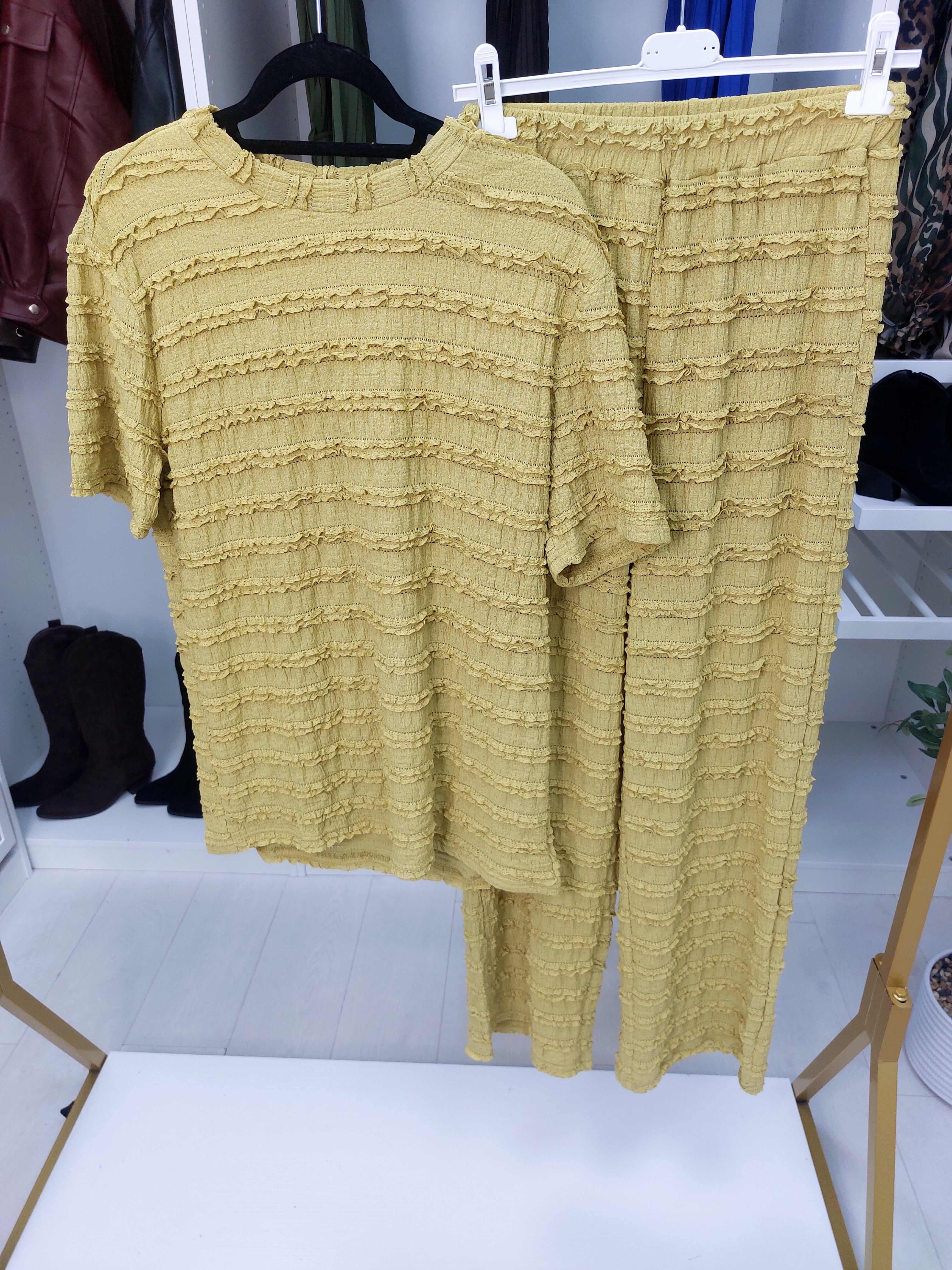 Zayella Textured Loose Fit Co-Ord Set