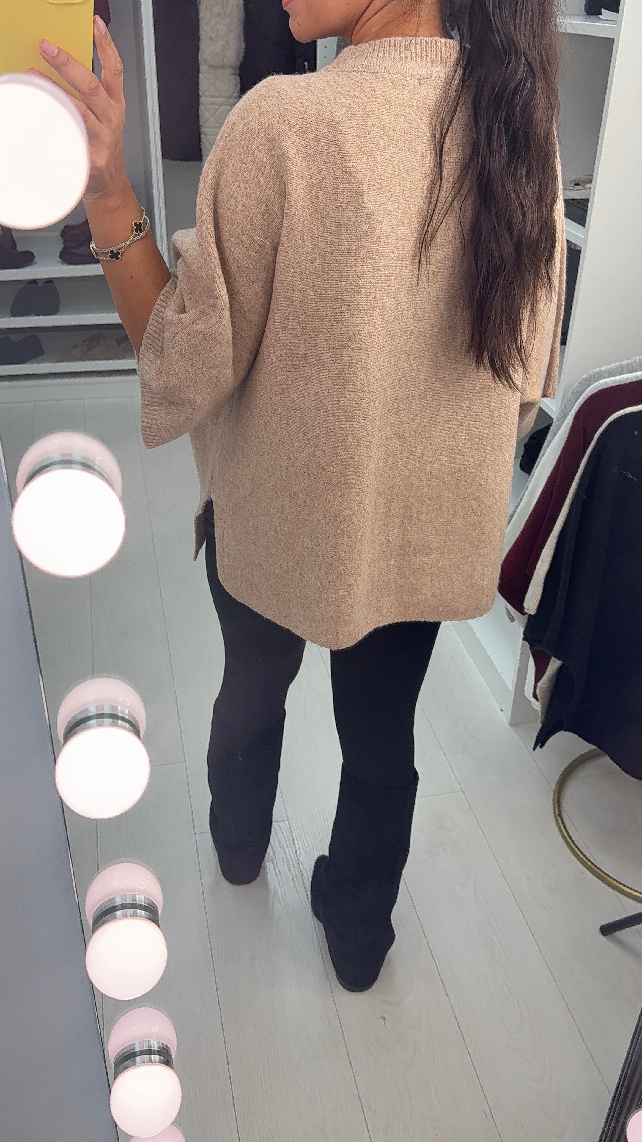 Luisana Plain Short Sleeve Loose Fit Knit Jumper