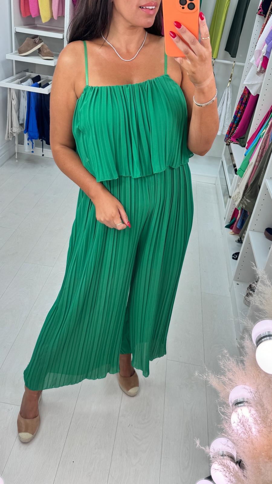 Reece Pleated Double Layer Jumpsuit