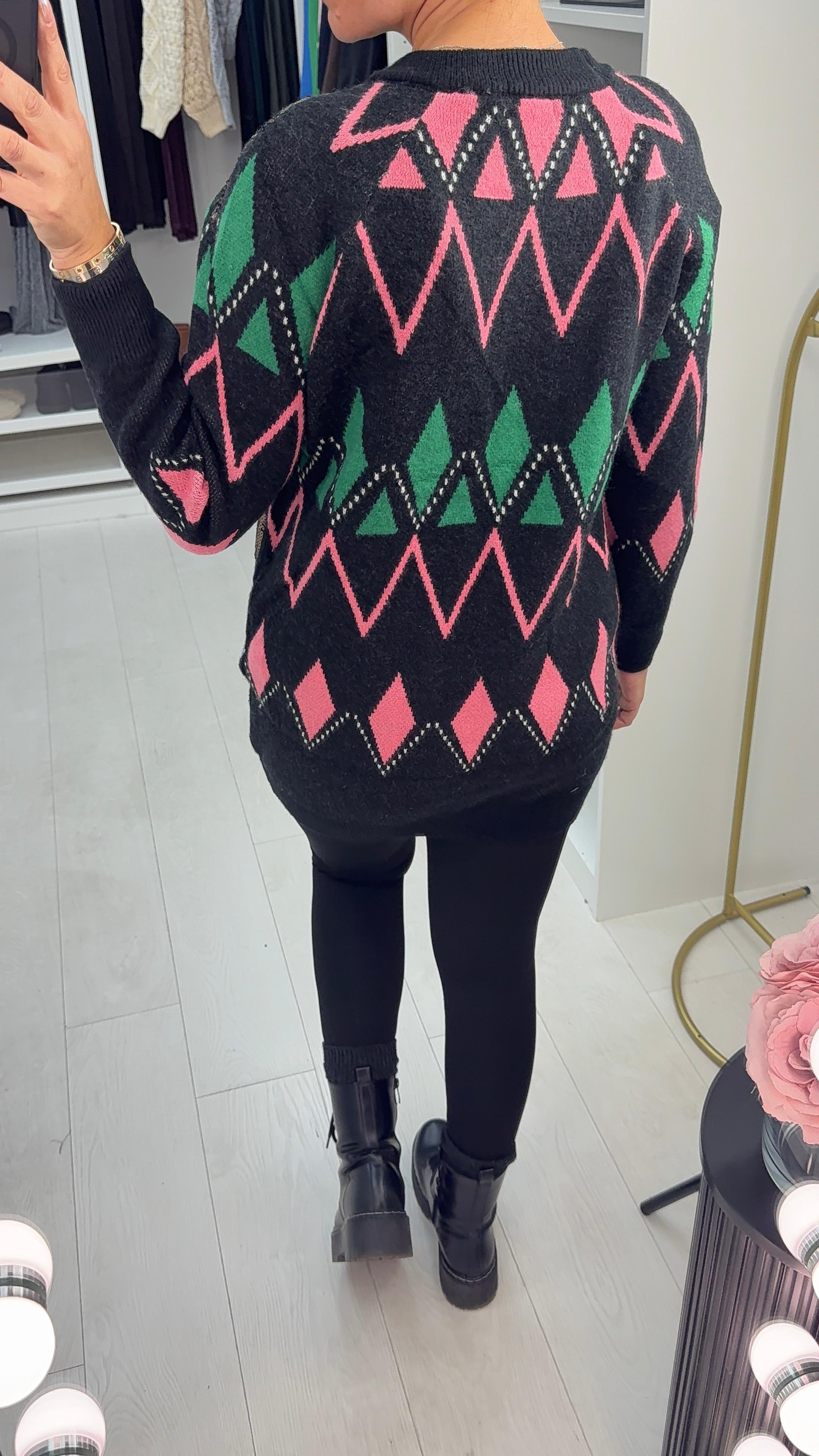 Louanna Sequin Embellished Longline Jumper