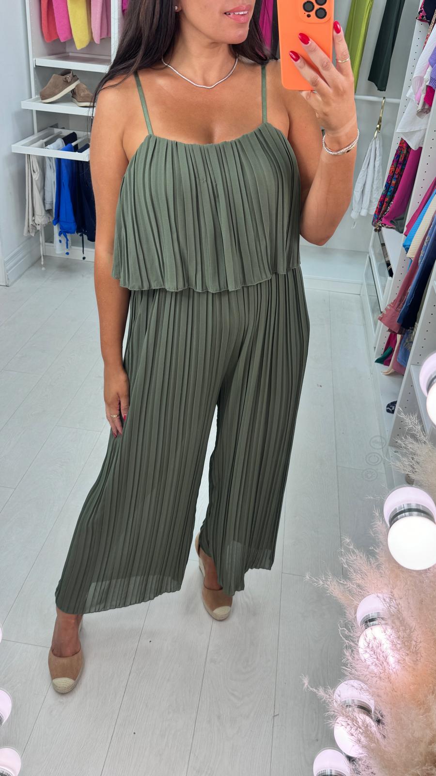 Reece Pleated Double Layer Jumpsuit