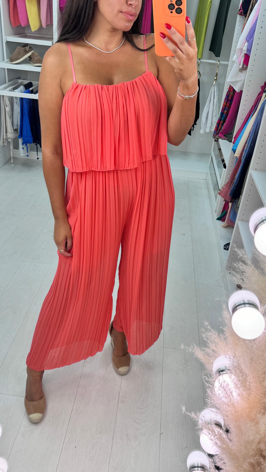Reece Pleated Double Layer Jumpsuit