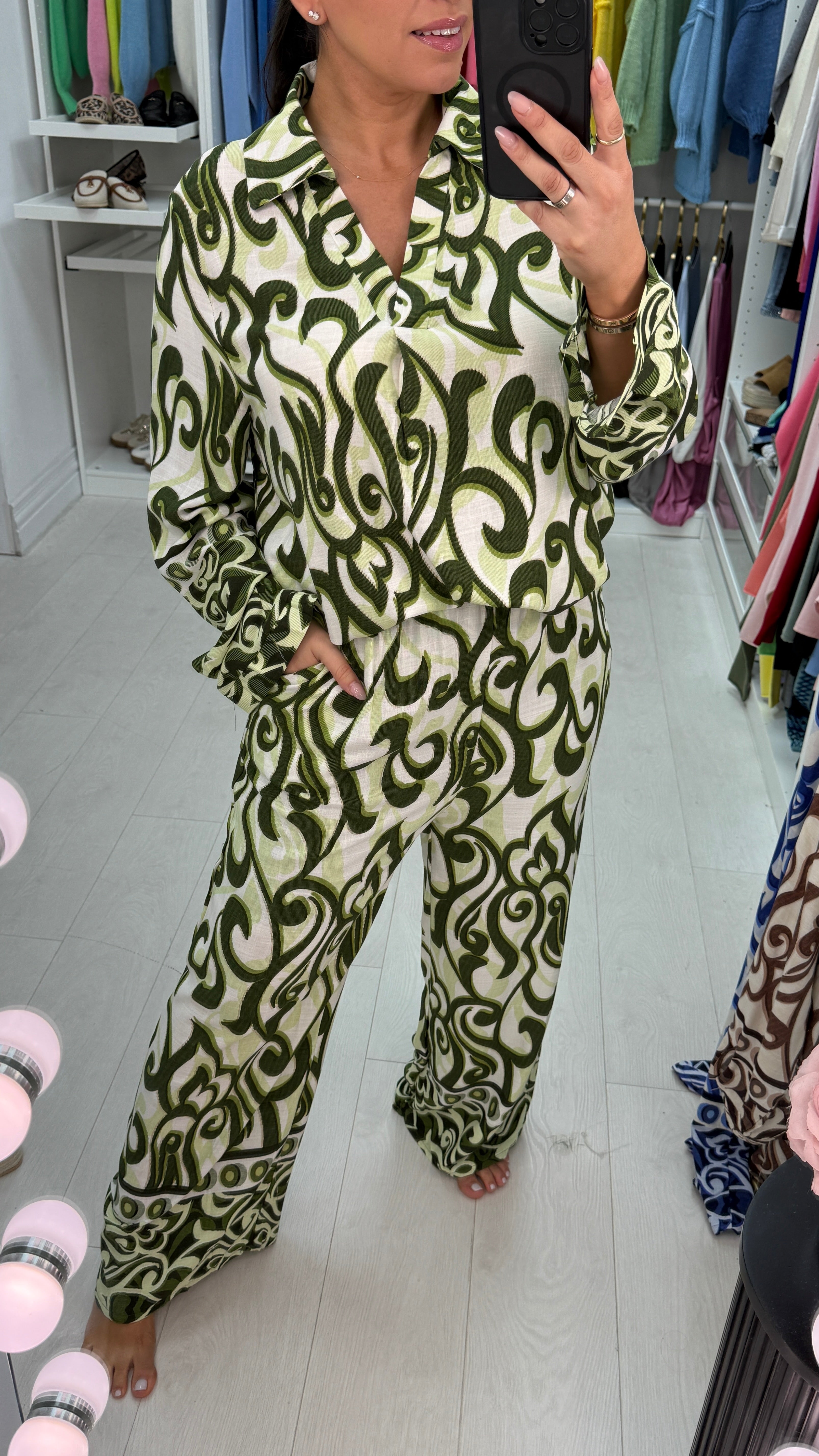 Josie Abstract Loose Fit Co-Ord Set