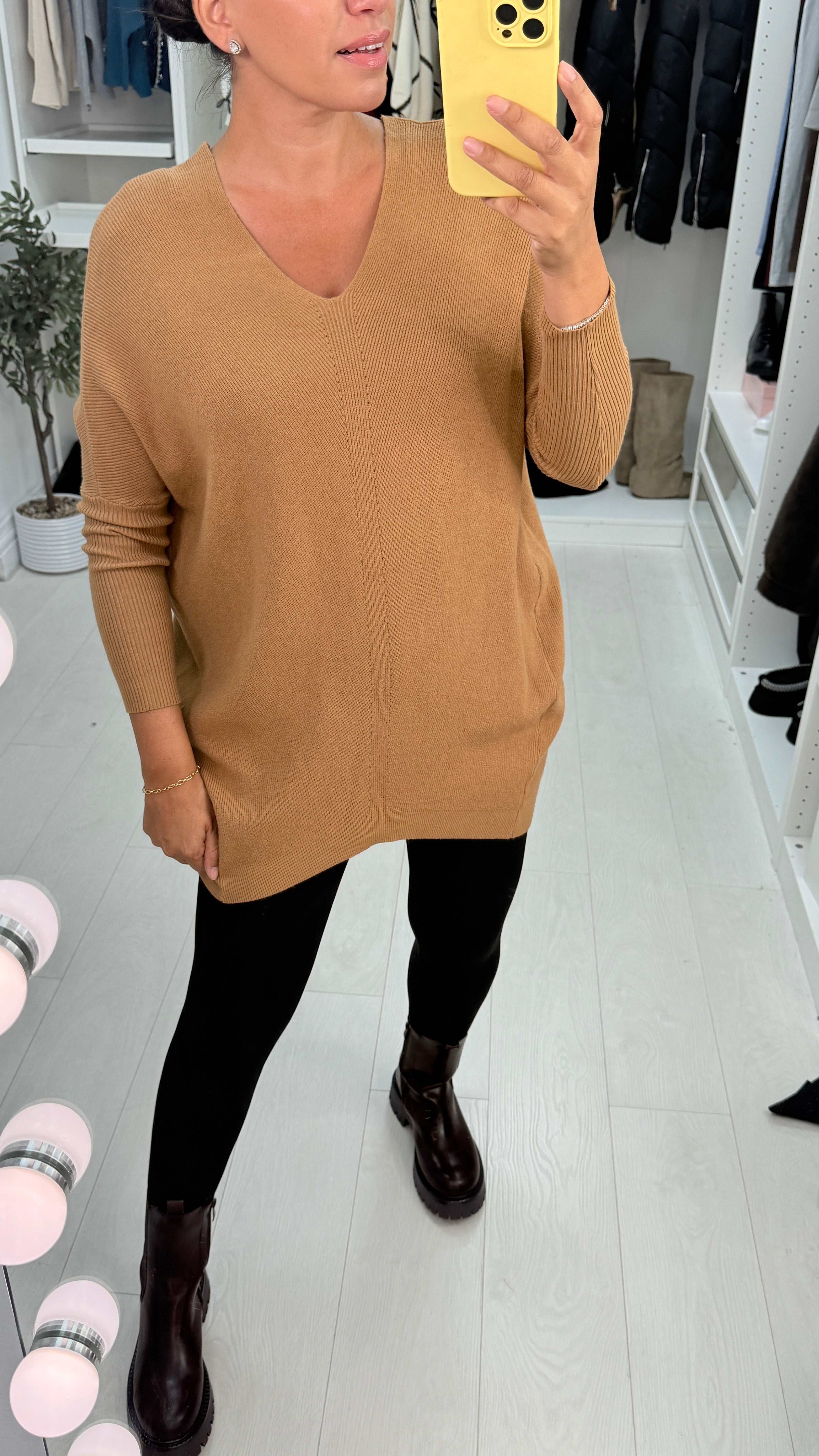 Tuscany Leopard Tie Bow Back Batwing Knitted Jumper