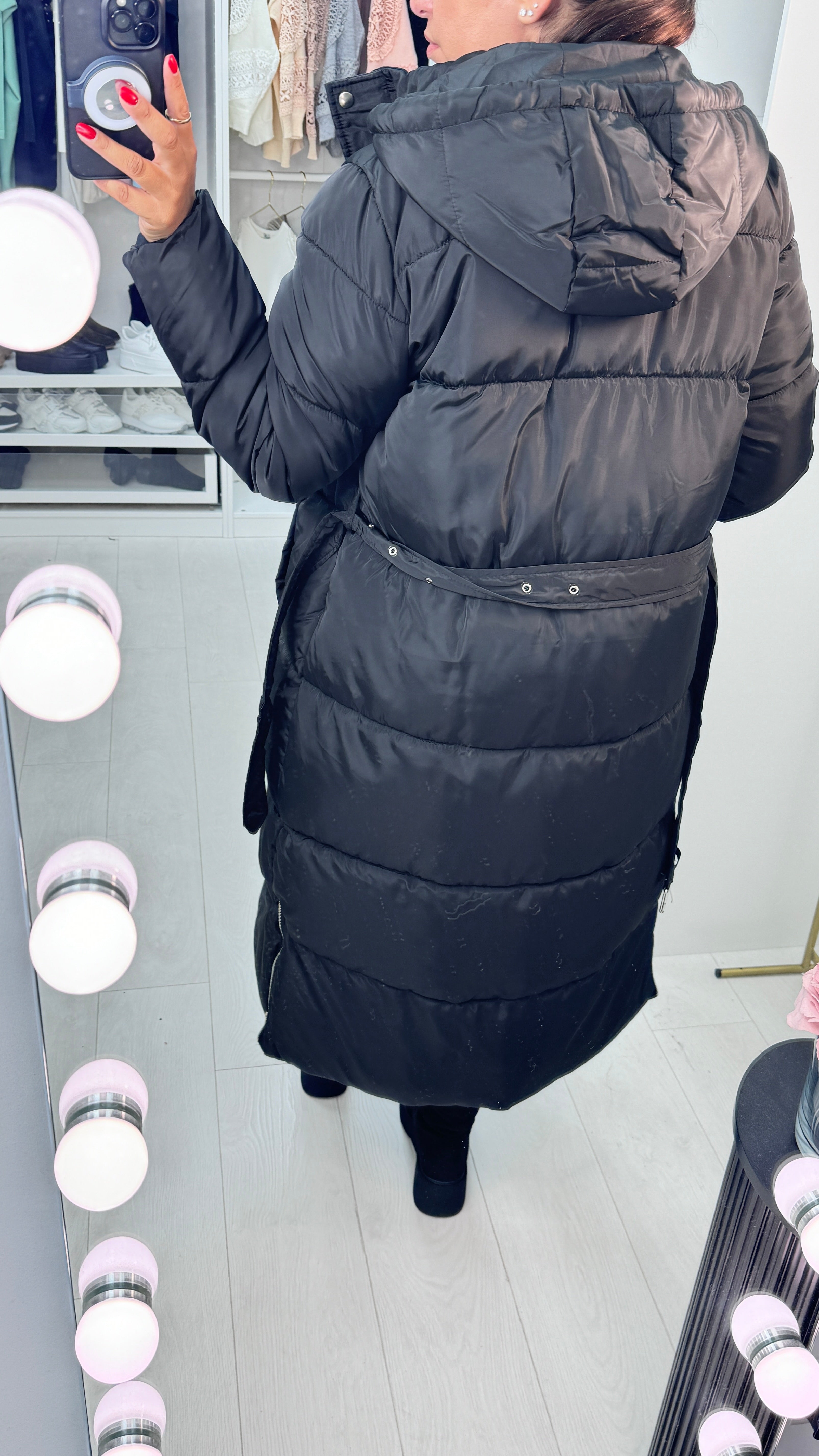 Tiffani Hooded Maxi Puffer Coat