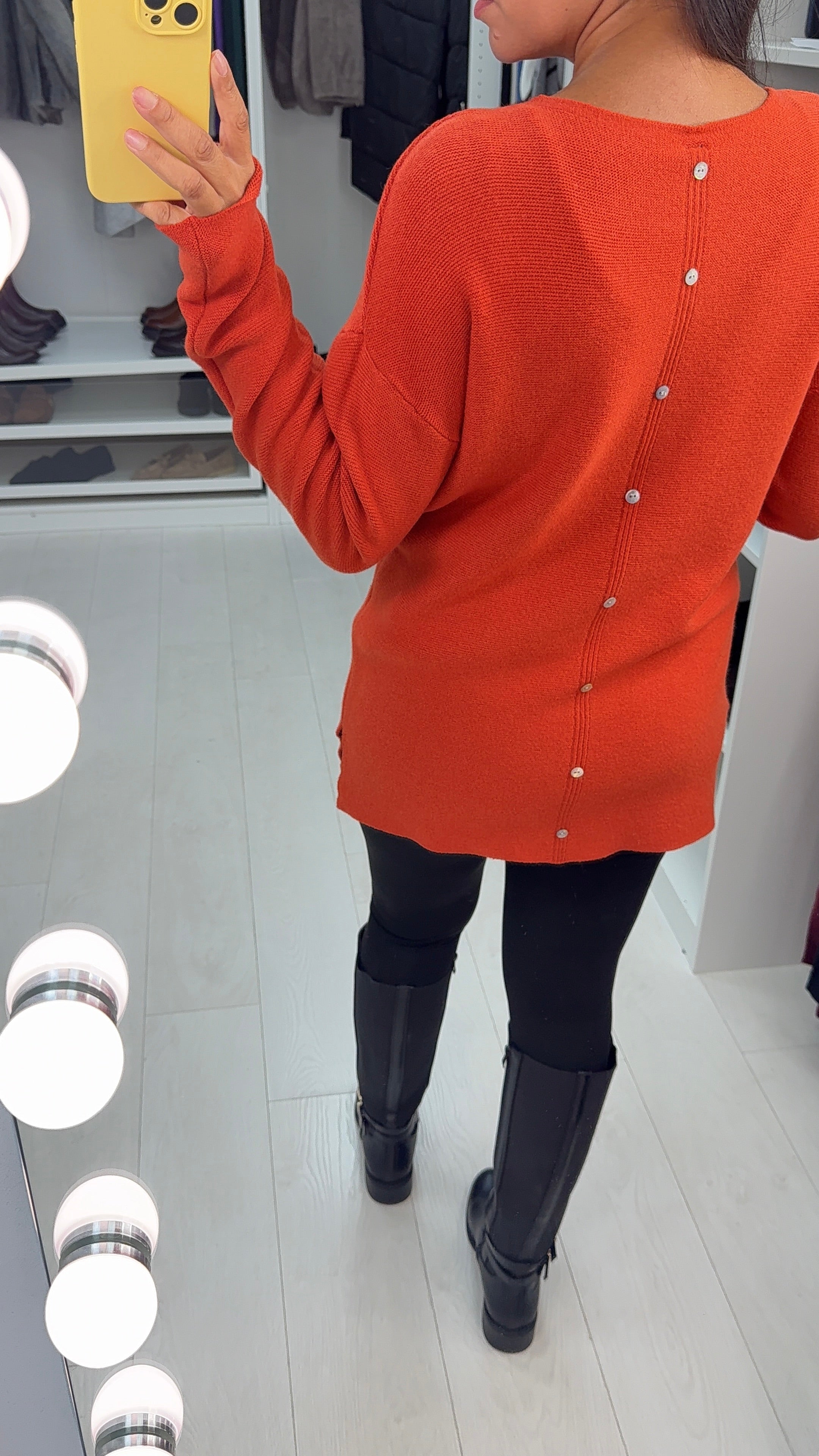 Koralina Plain Stitch Detail Knit Jumper