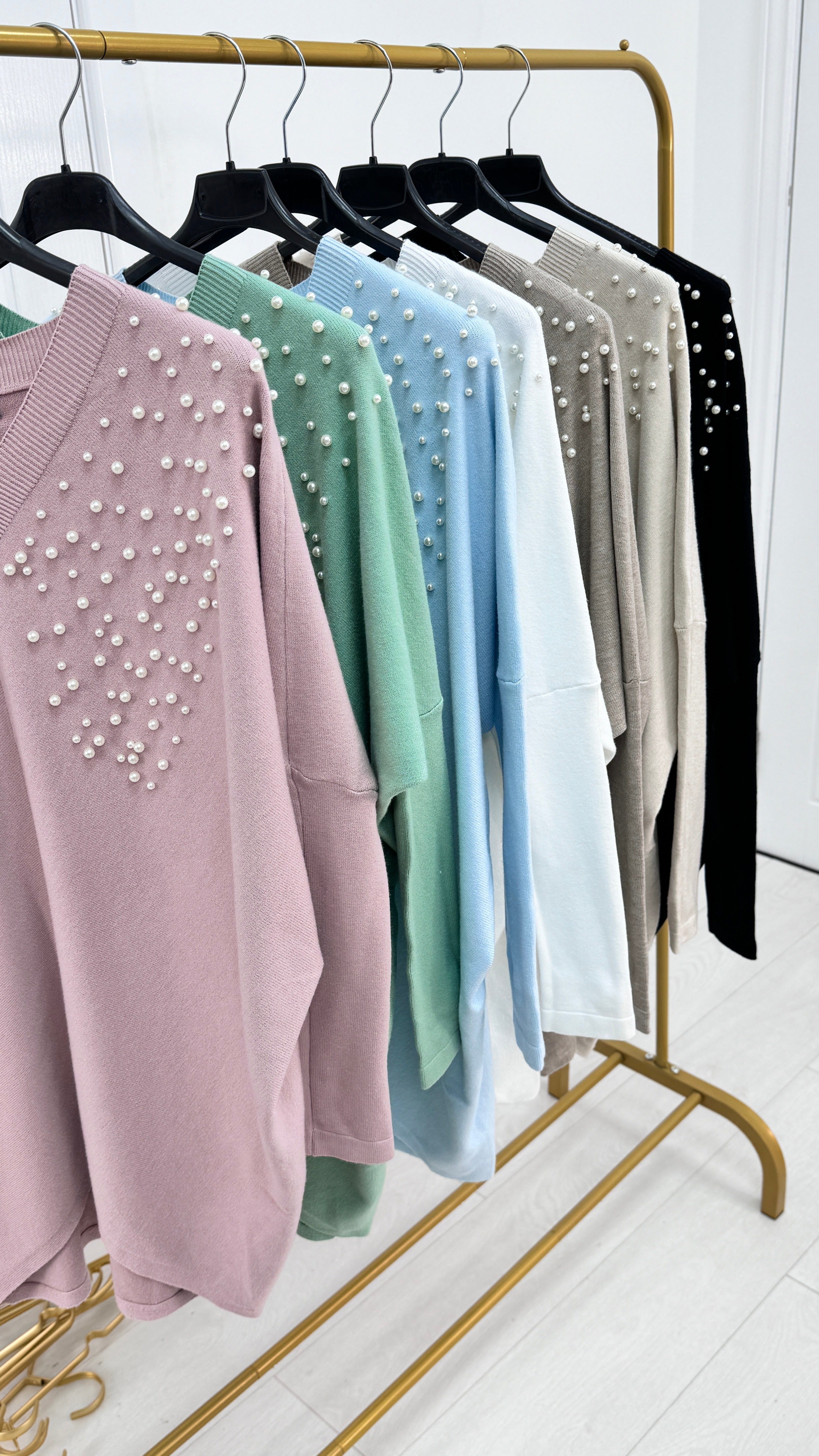 Amina Scattered Pearl Jumper