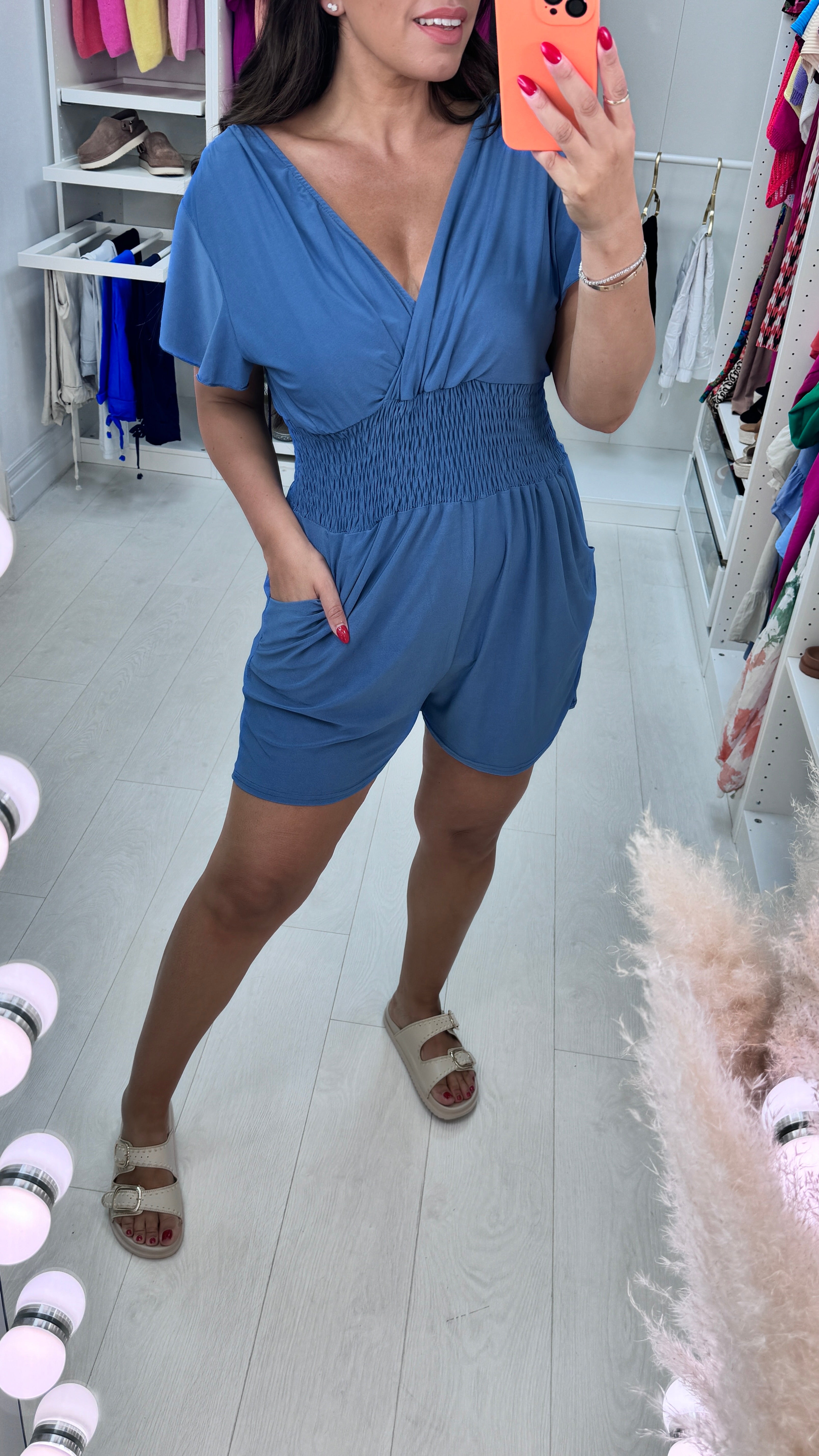 Donna Elasticated Waist Playsuit