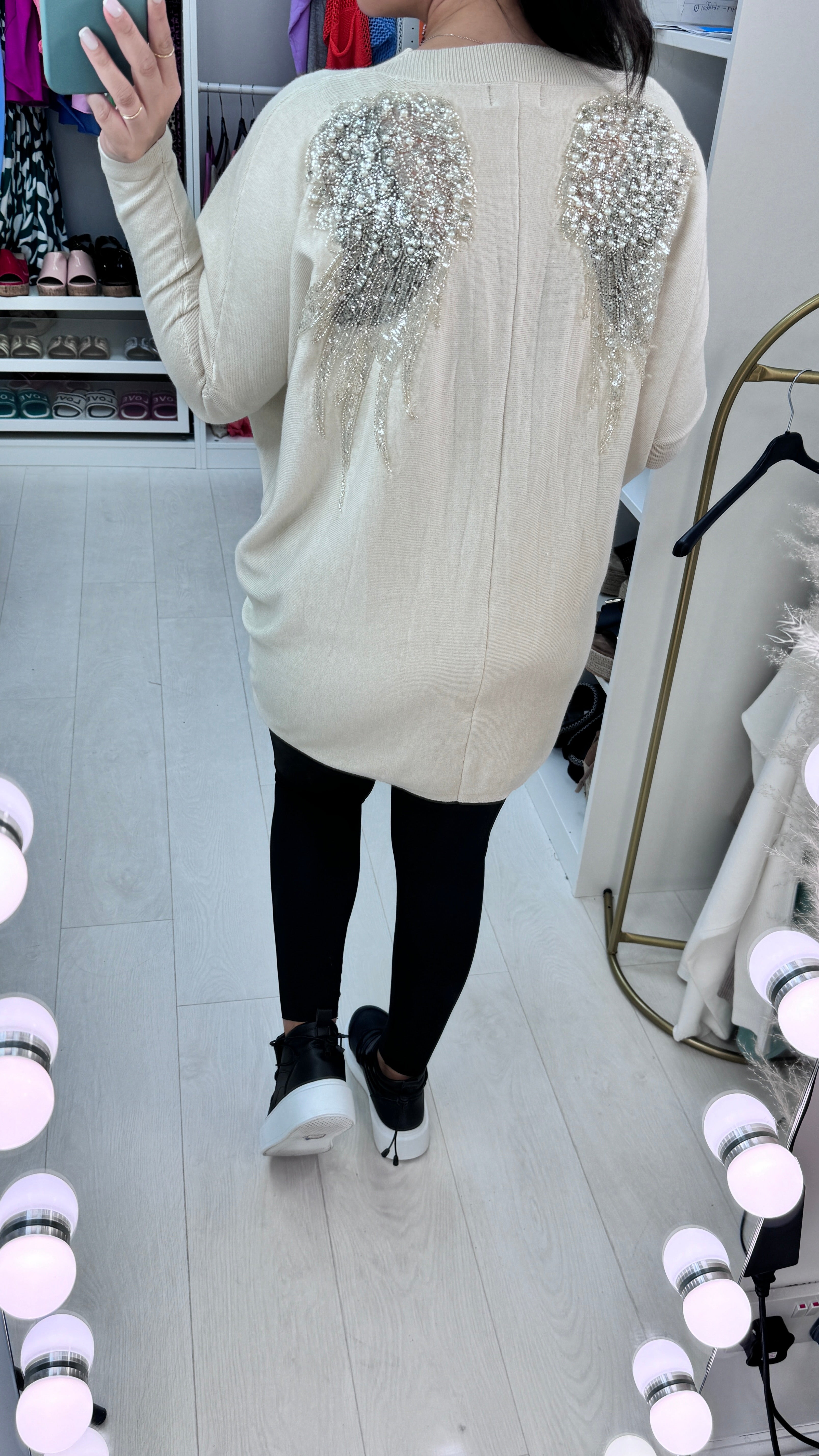 Temi Studded Angel Wing Jumper