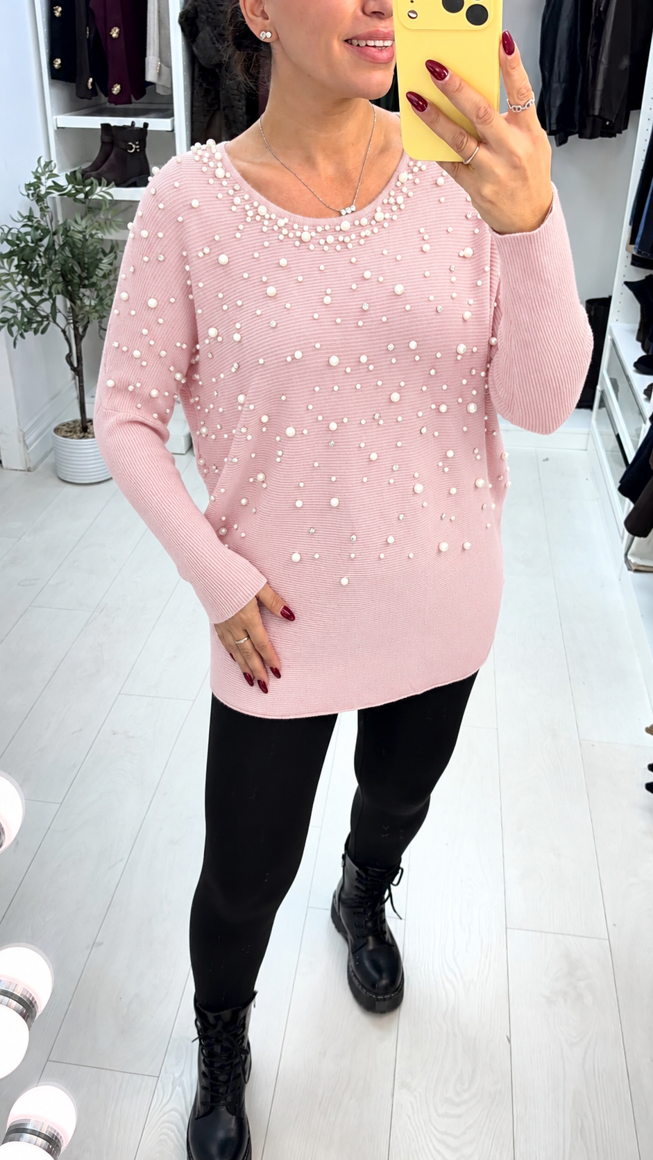 Hannah Pearl Embellished Jumper