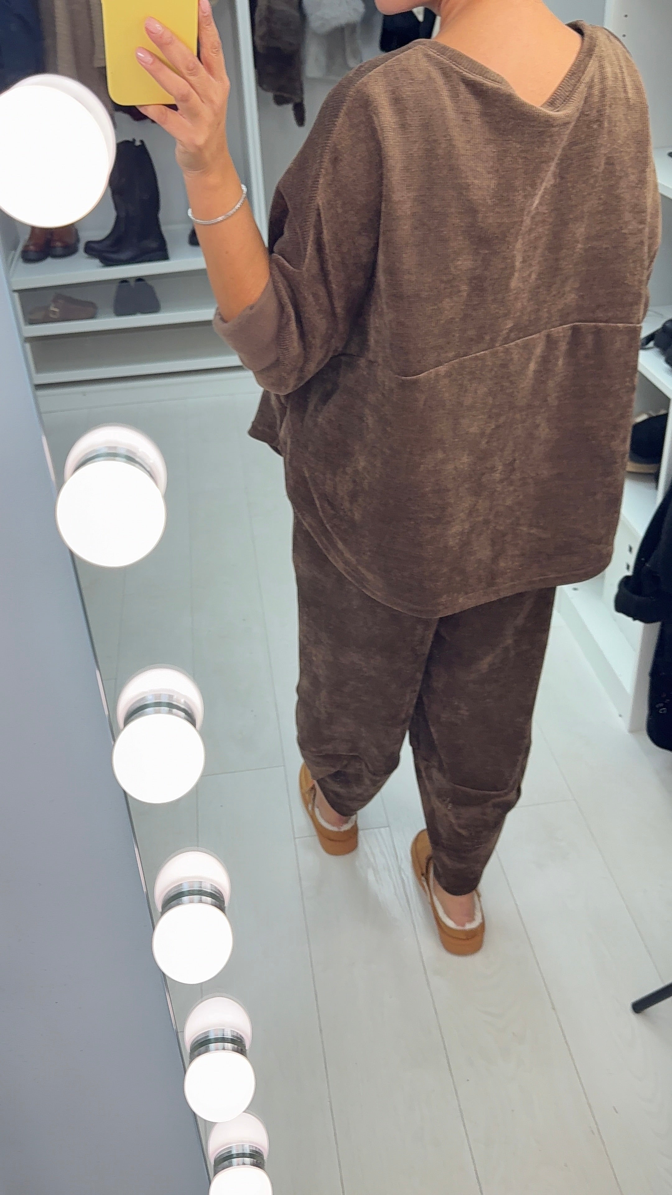 Zella Plain Corduroy Loose Fit Co-Ord Set