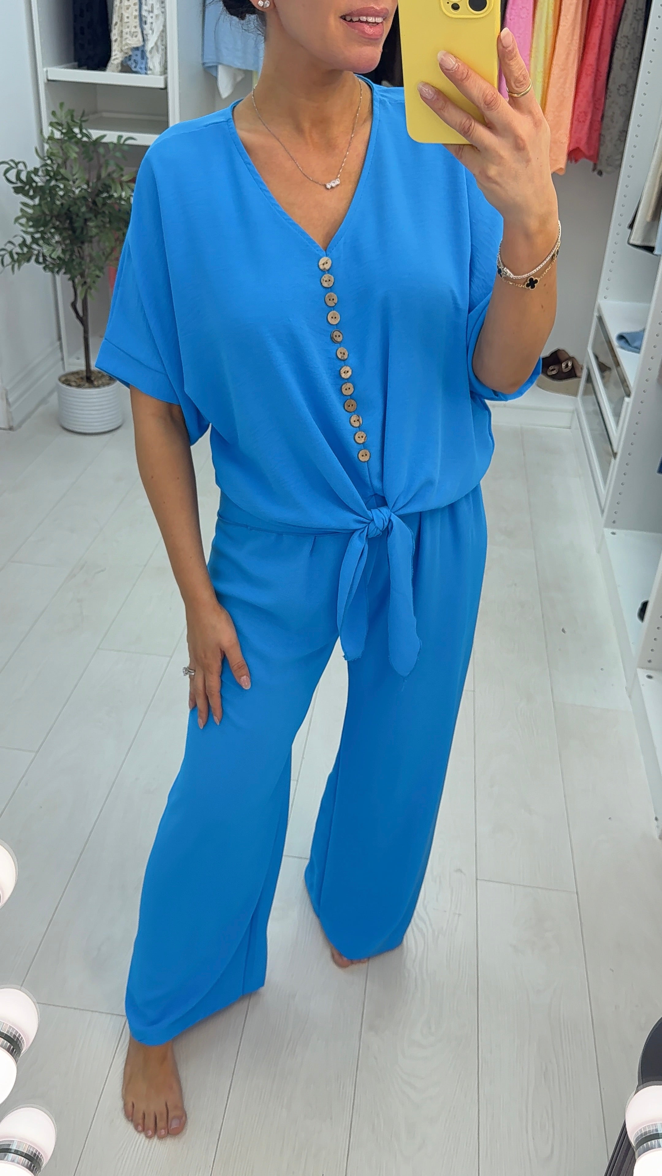 Akari Button Tie Front Co-Ord Set