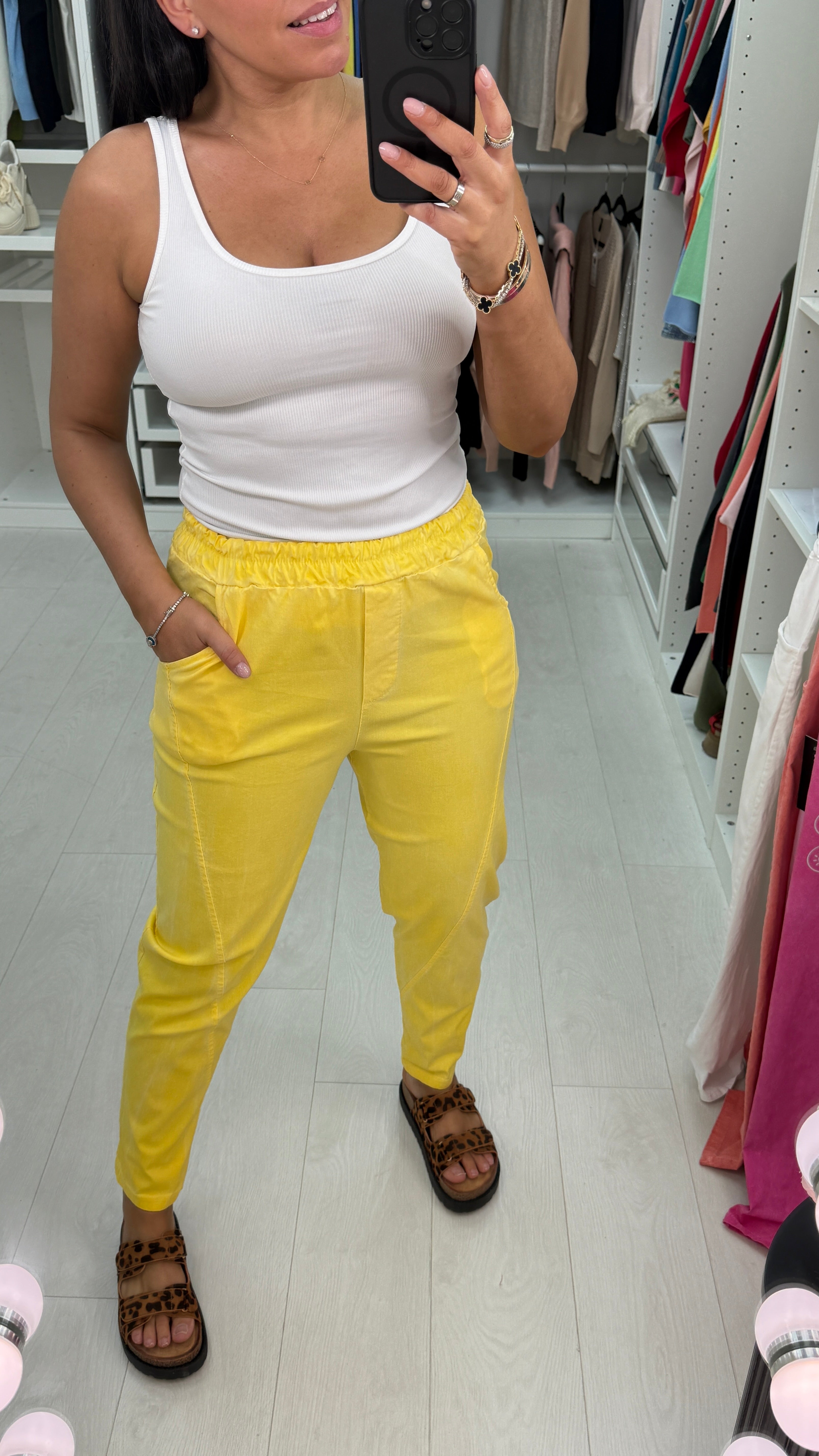 Hadil Acid Washed Effect Joggers