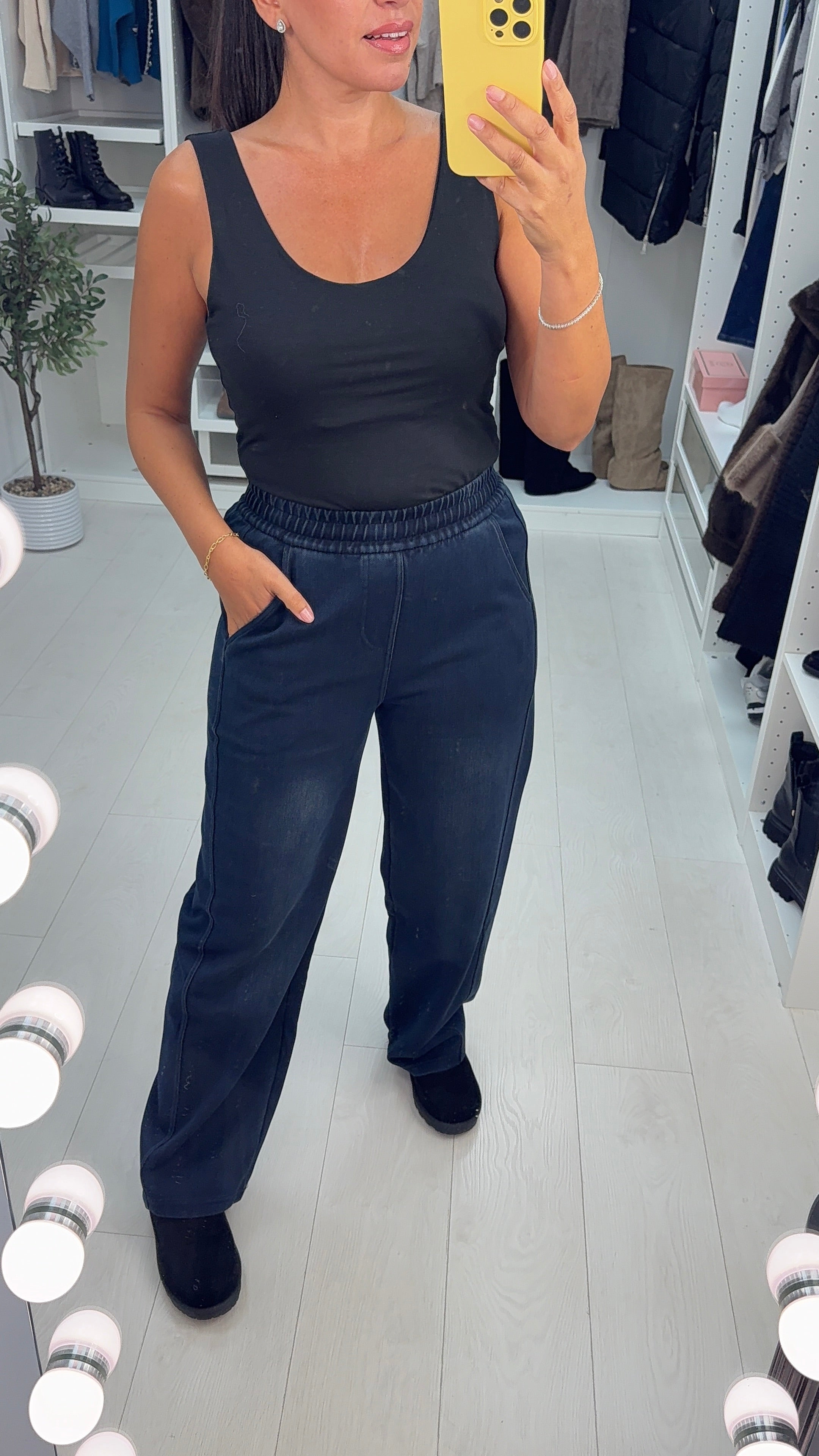 Rosella Stretchy Denim Joggers