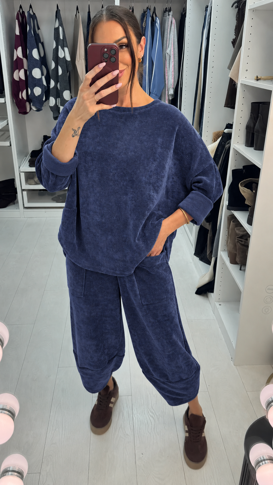 Jordaine Corduroy Carrot Leg Lounge Set