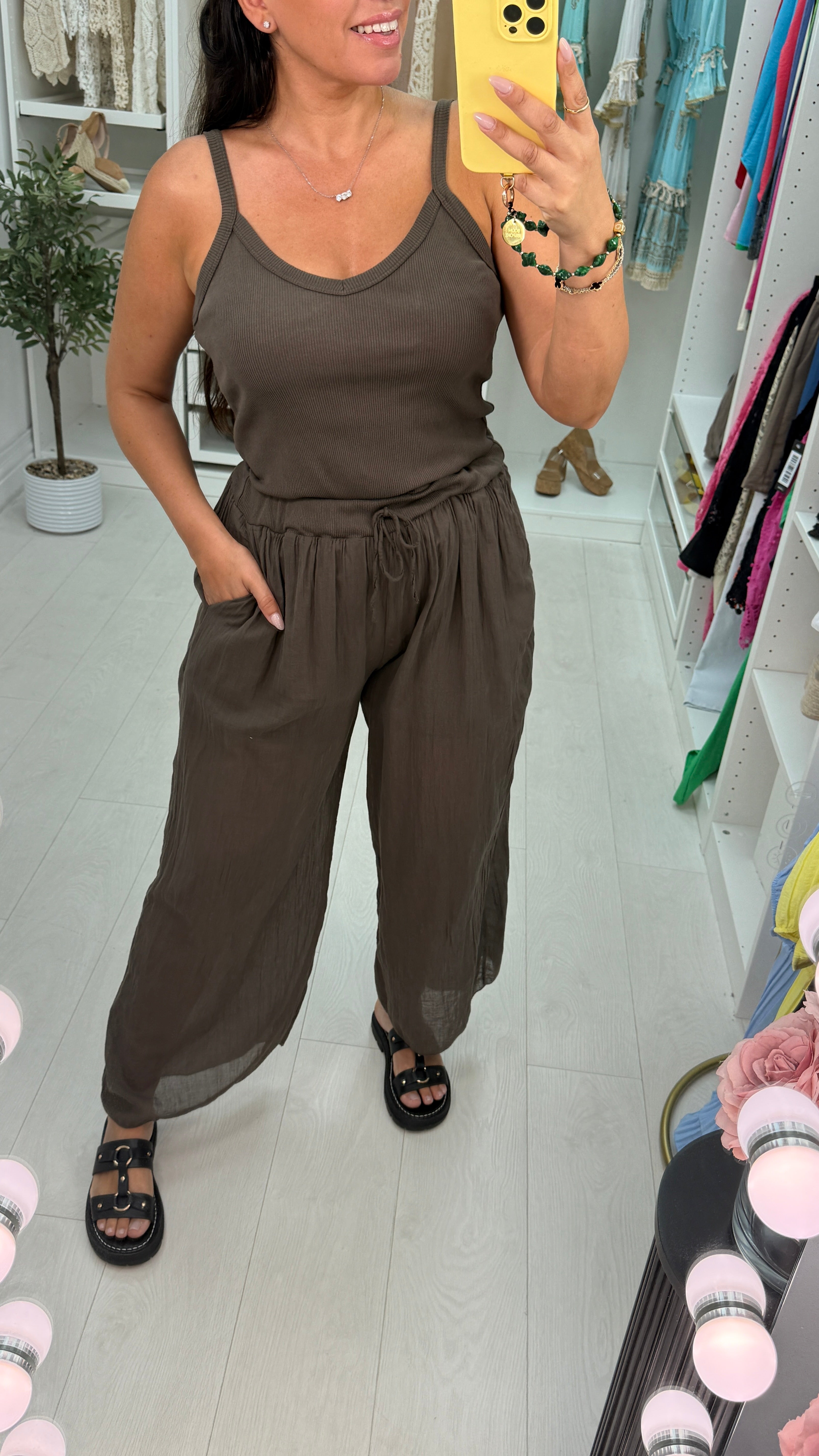 Tanira Wide Leg Cami Jumpsuit