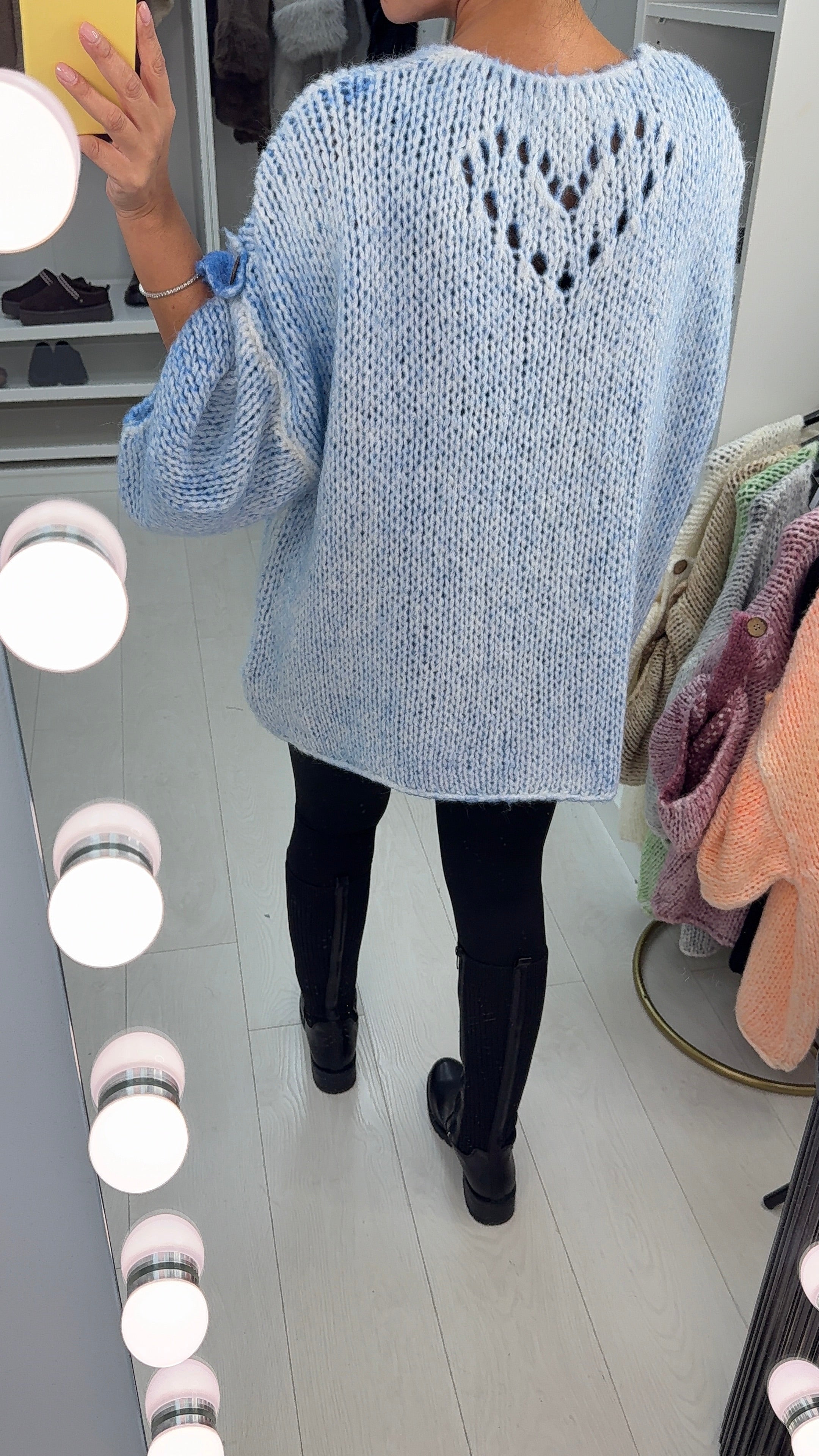 Josie Rolled Sleeve Chunky Cardigan