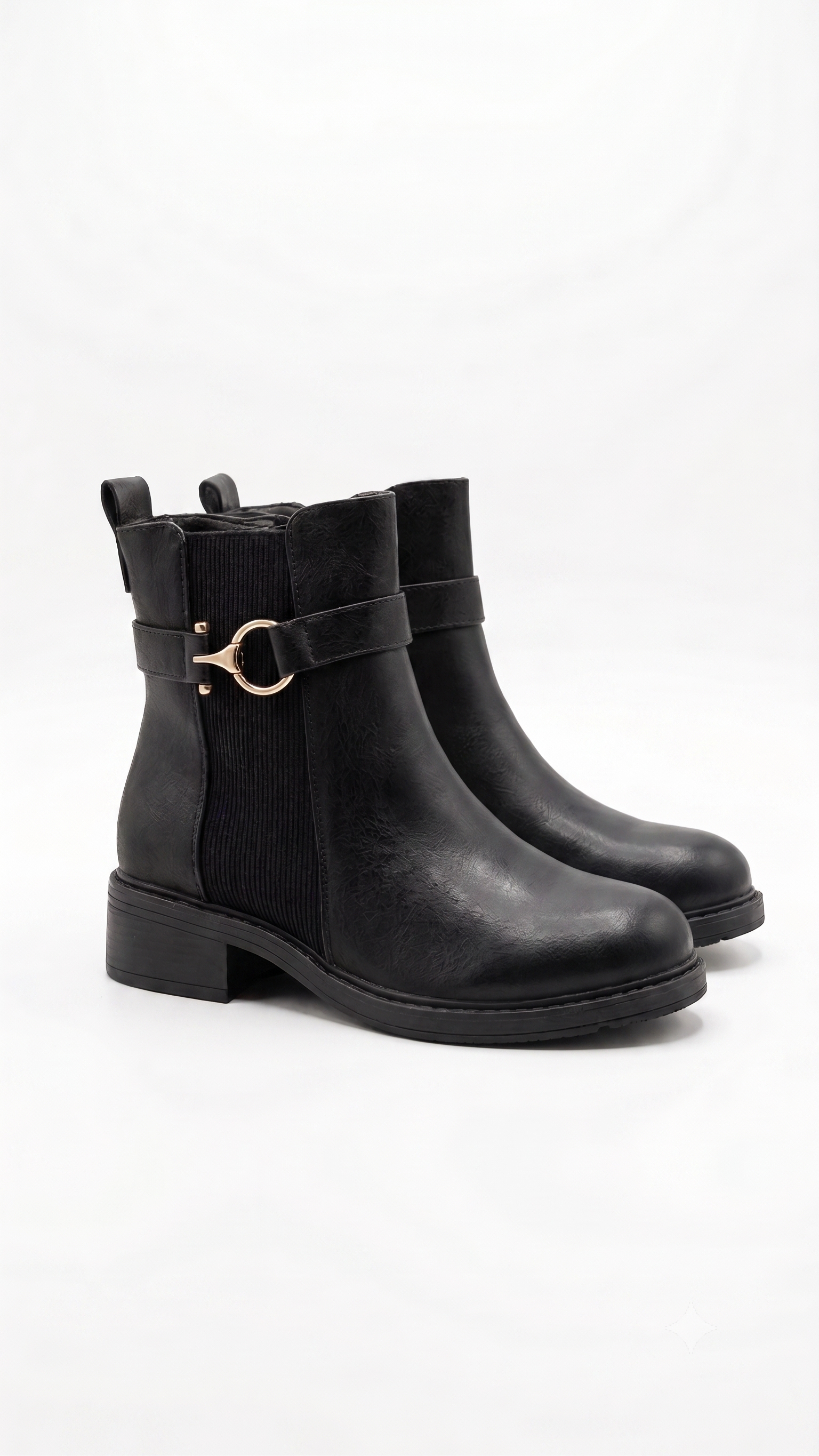 Daisy Faux Leather Ankle Boots