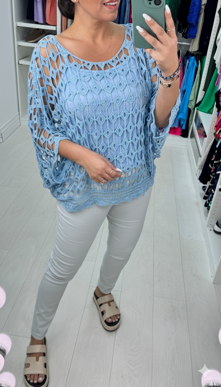 Queensland Crochet Batwing Top