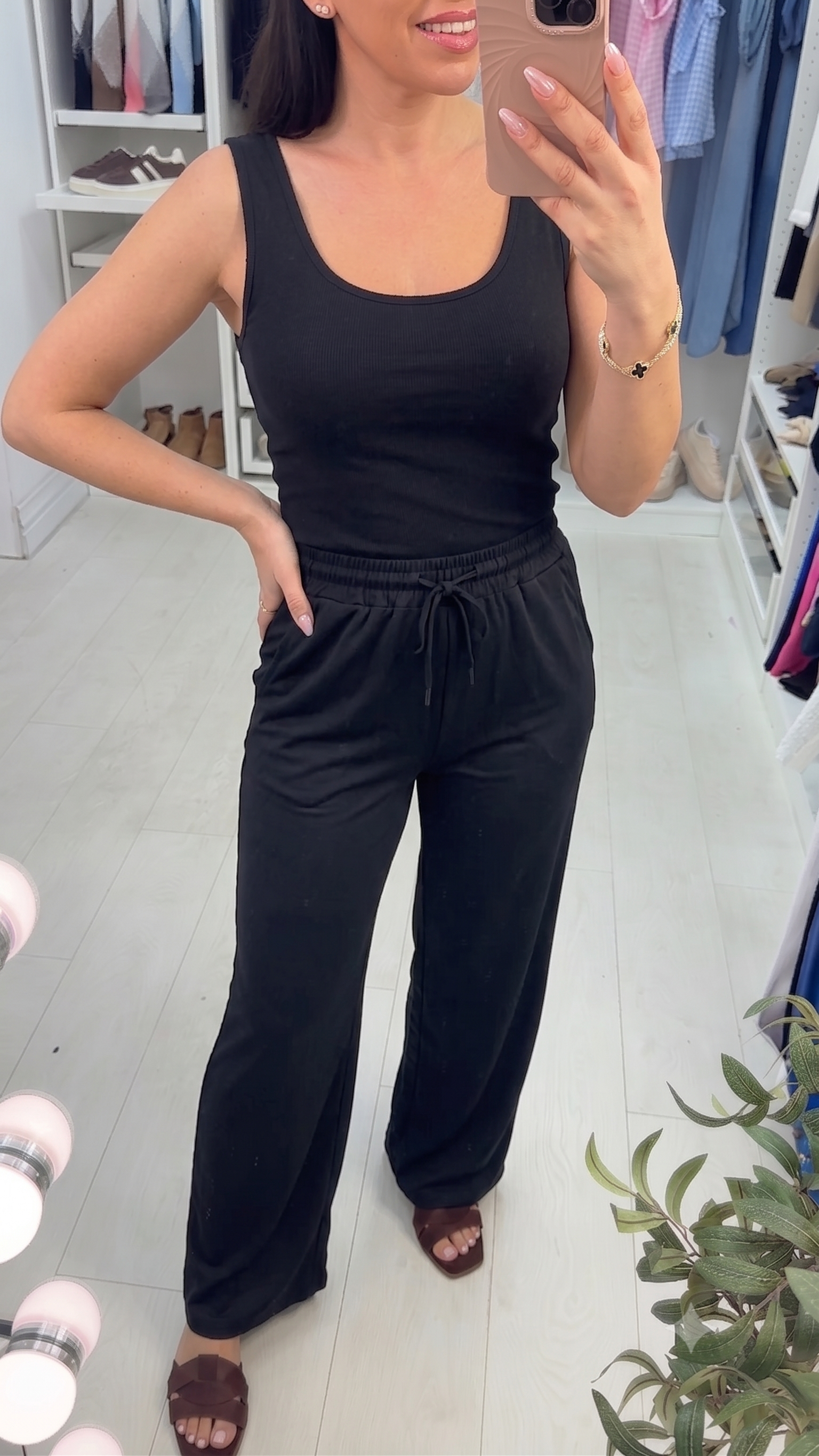 Kayyno Slinky Ribbed Loose Fit Trouser