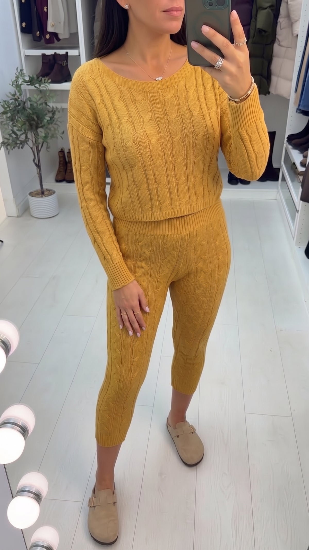 Gabanna Cable Knit Loungewear Set