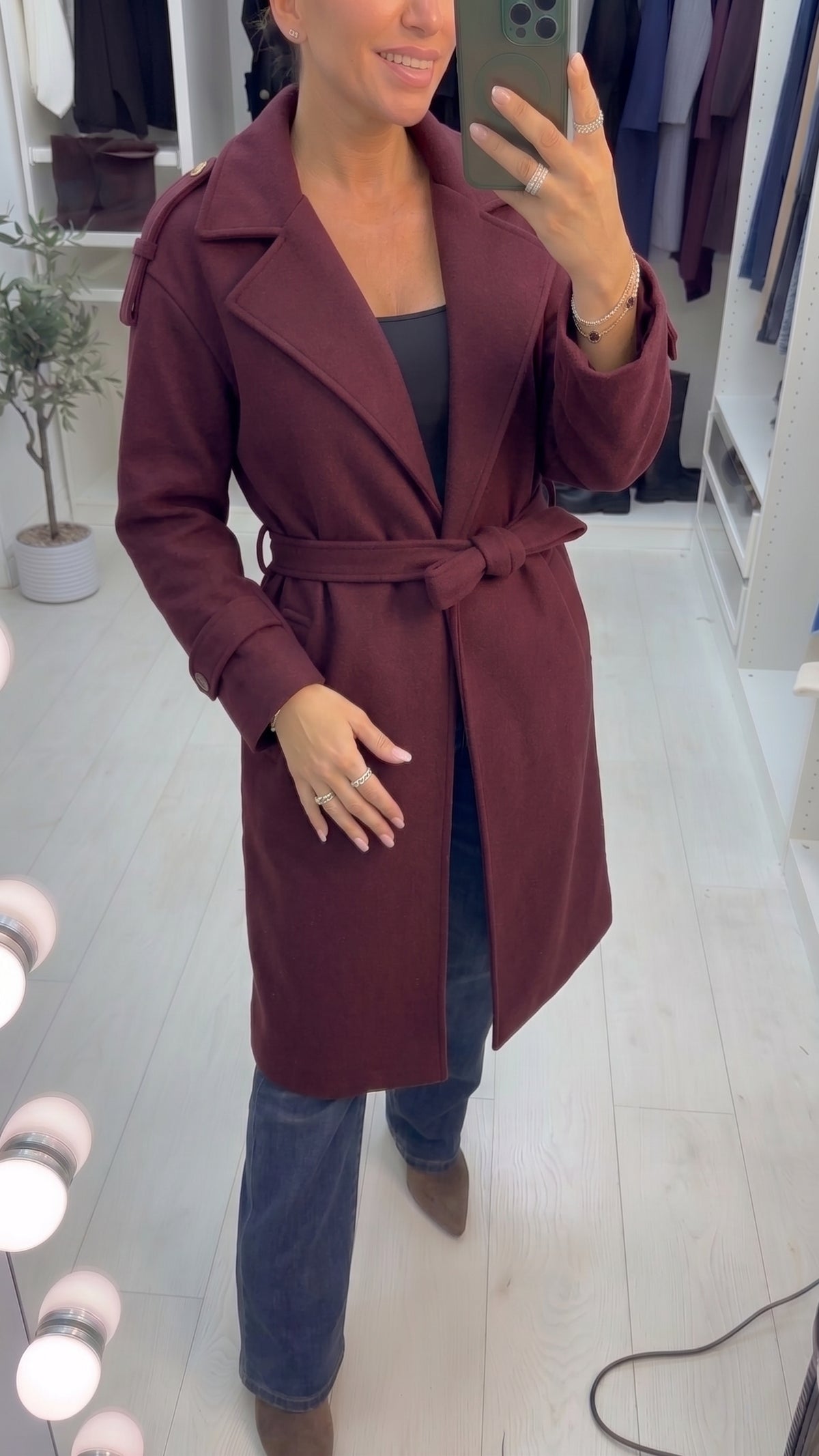 Izzie Belted Longline Coat