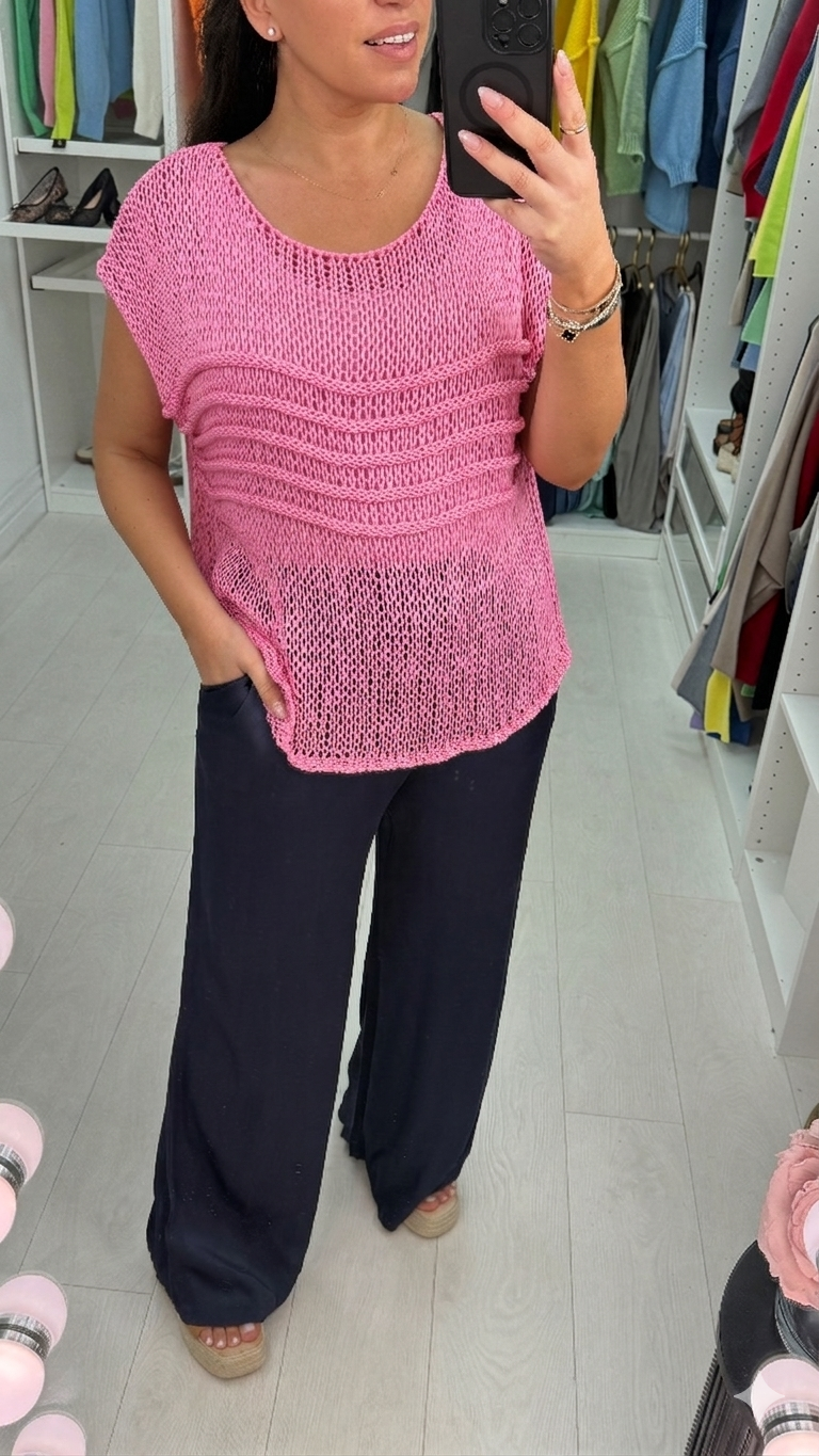 Monyca Loose Fit Crochet Top