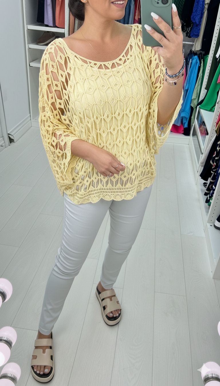 Queensland Crochet Batwing Top