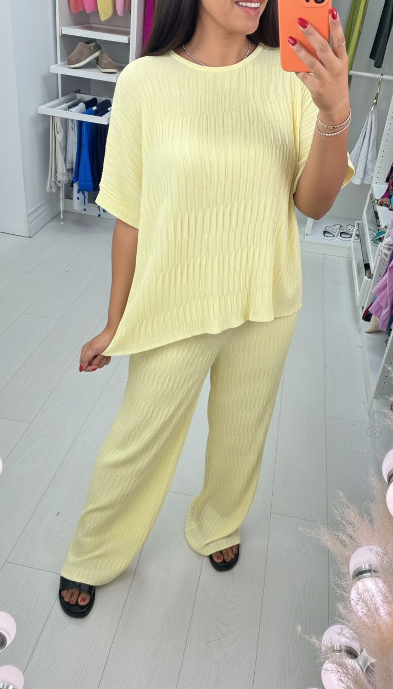Reina Textured Loose Fit Co-Ord Set