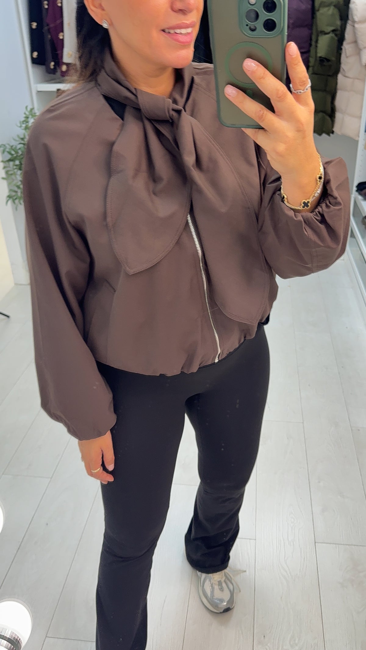 Wila Handkerchief Collar Bubble Hem Jacket