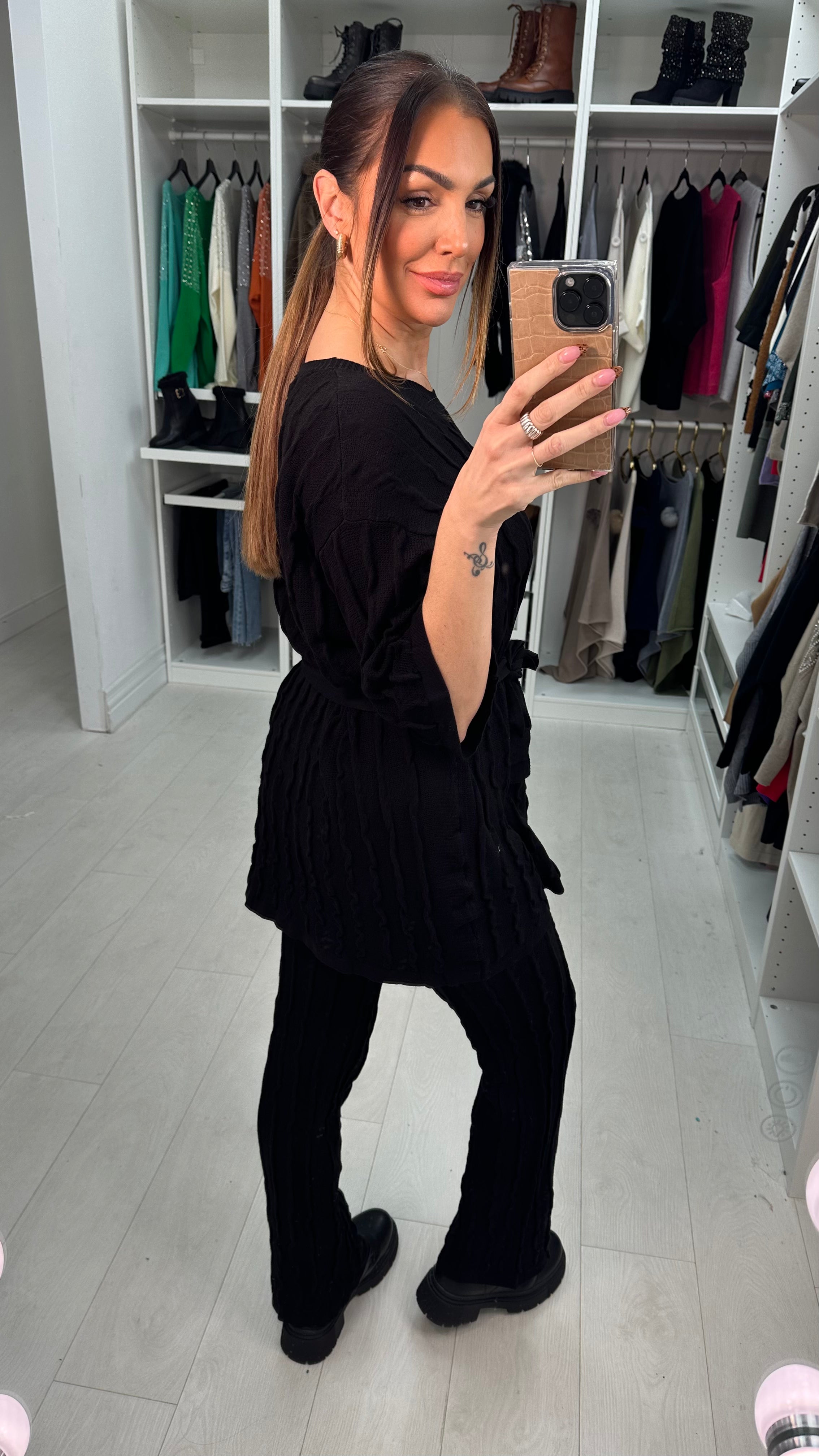 Lacey Textured Knit Co-Ord Set