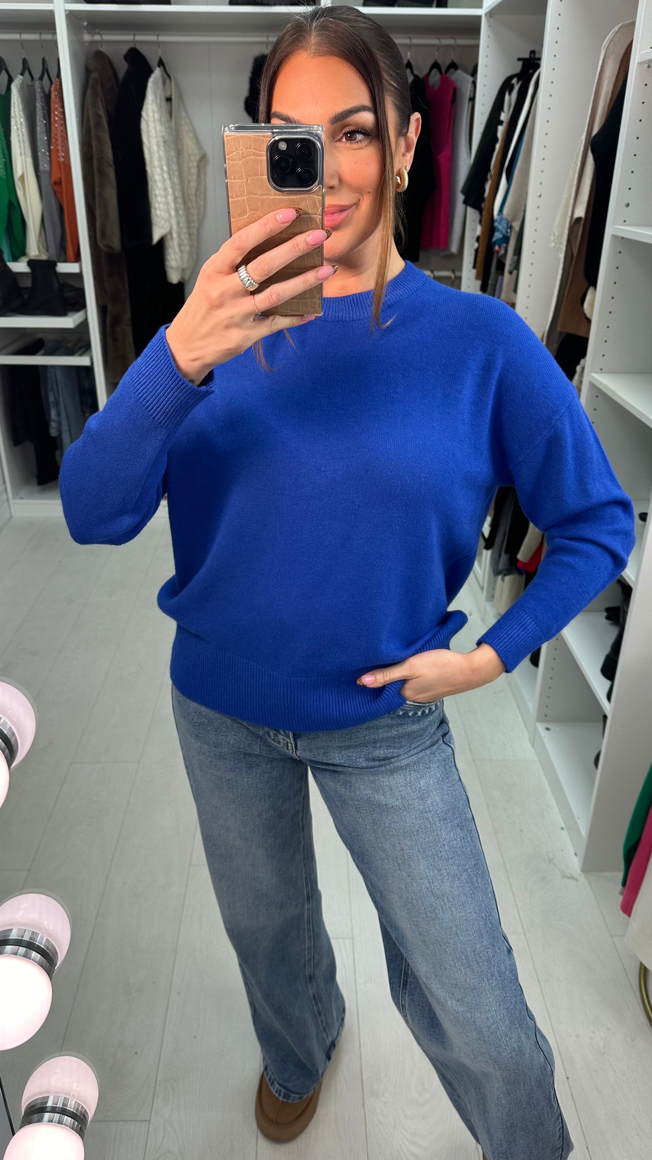 Eloisa Plain Super Soft Knit Jumper