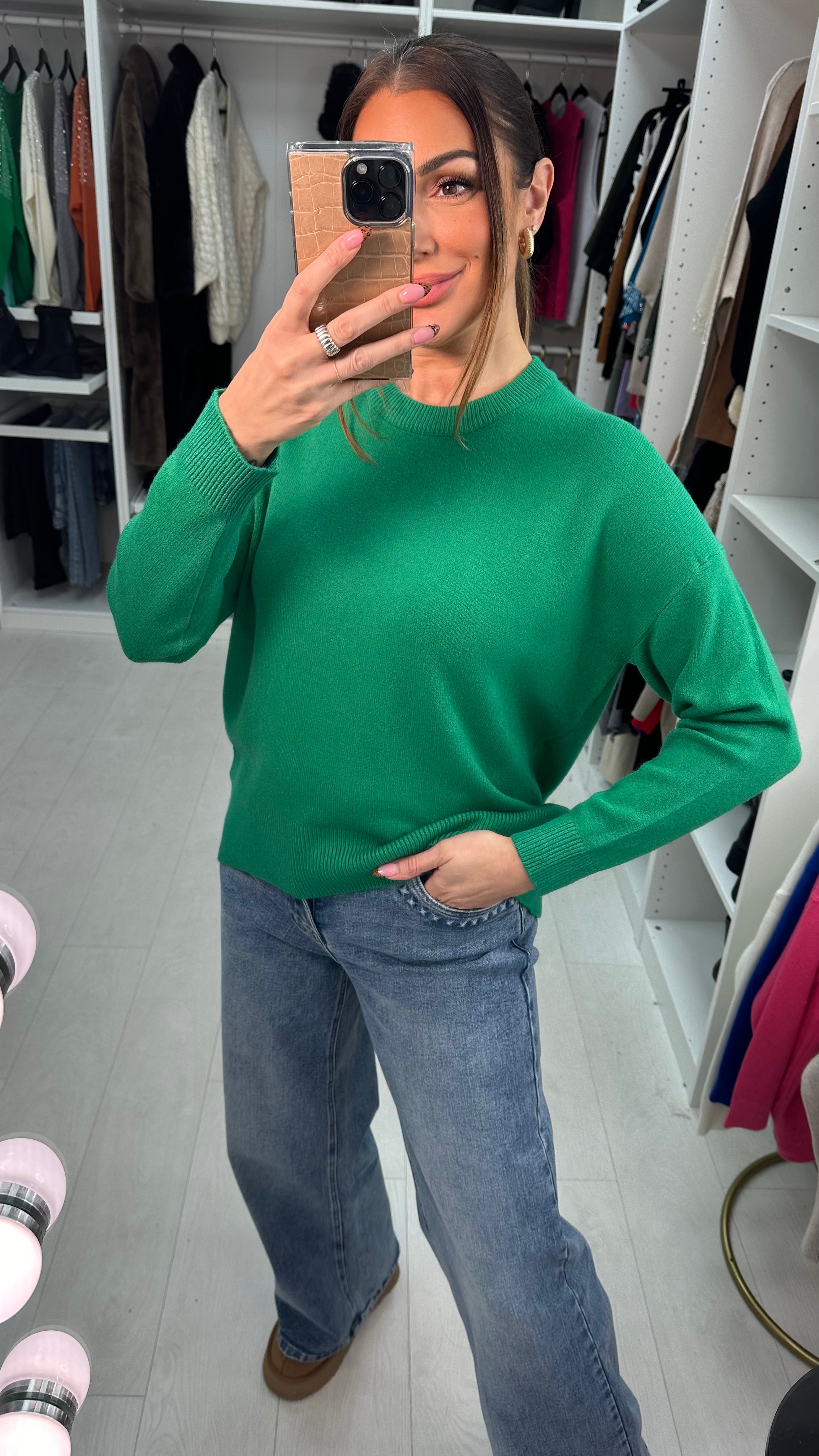 Eloisa Plain Super Soft Knit Jumper