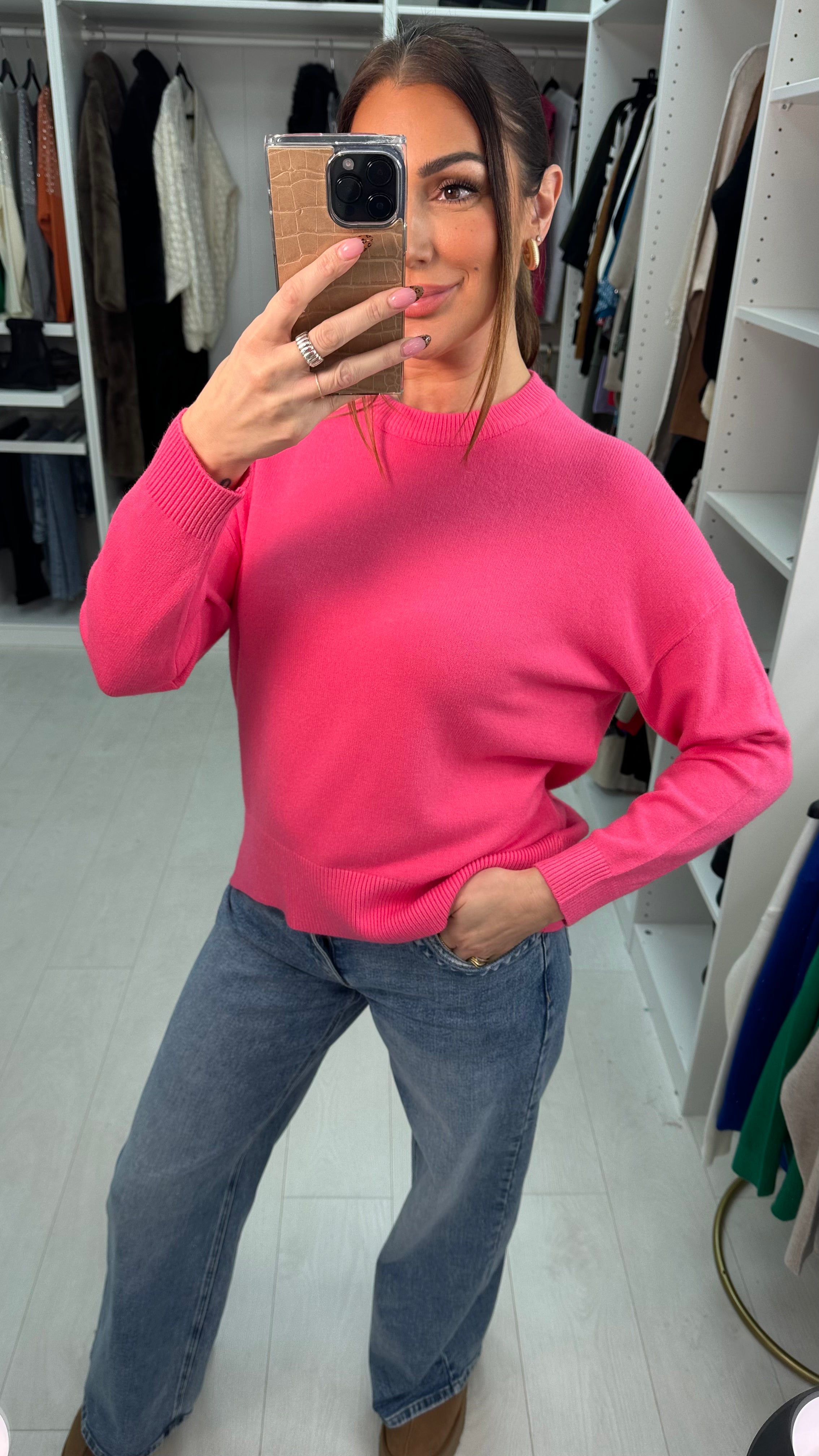 Eloisa Plain Super Soft Knit Jumper