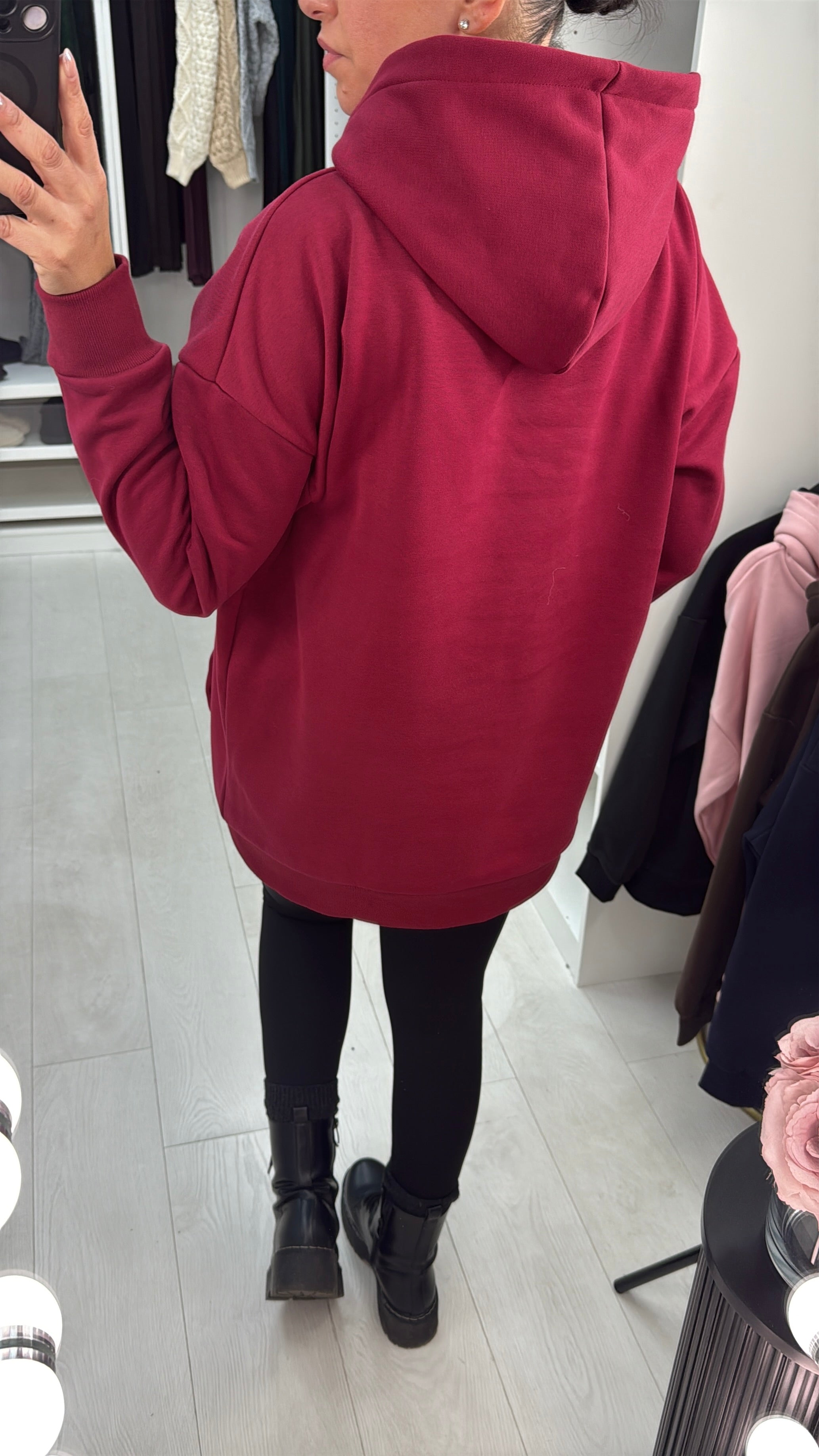 Bows LDN Hoodie Wine