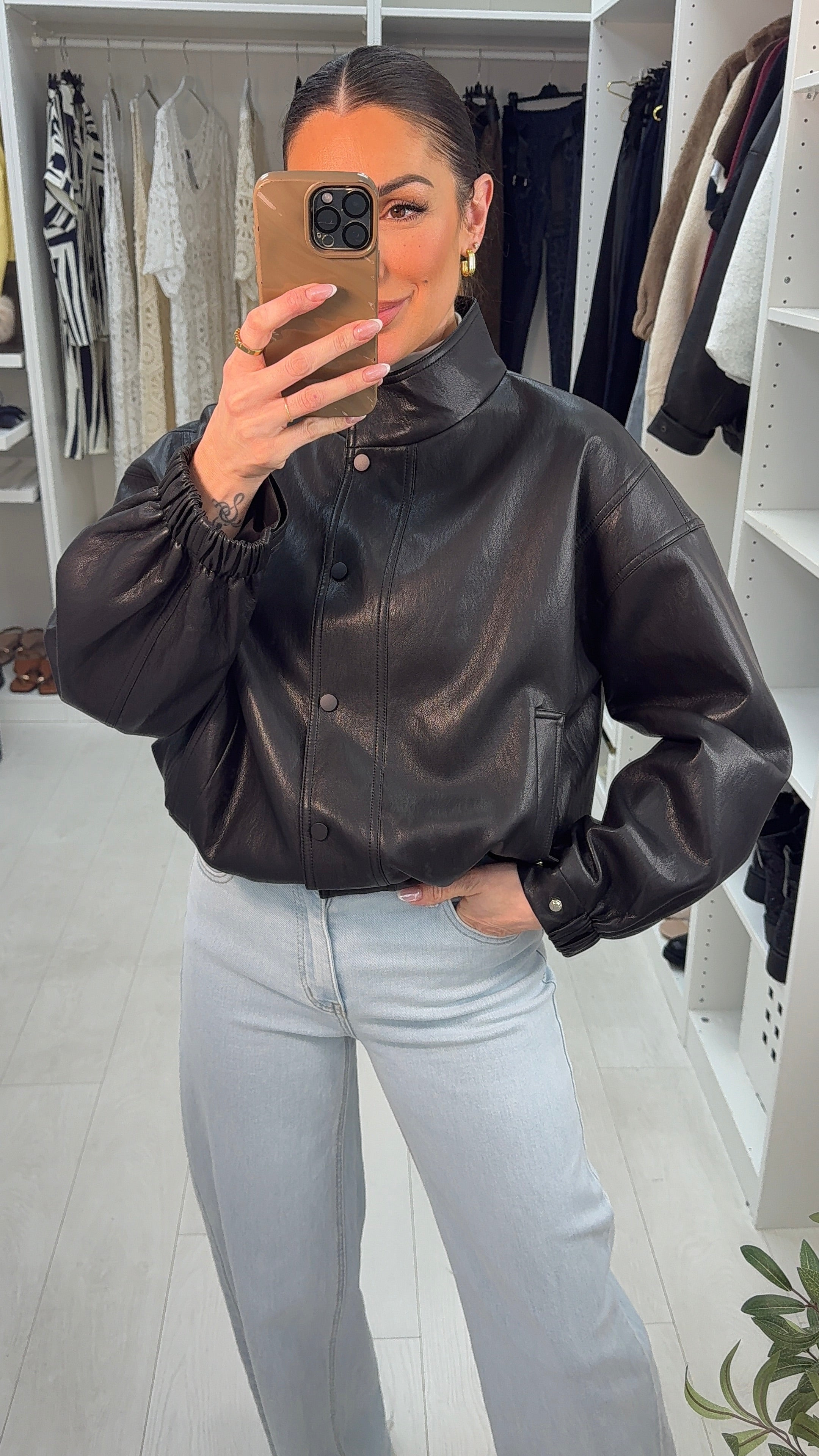 Adina Faux Leather Super Soft Jacket