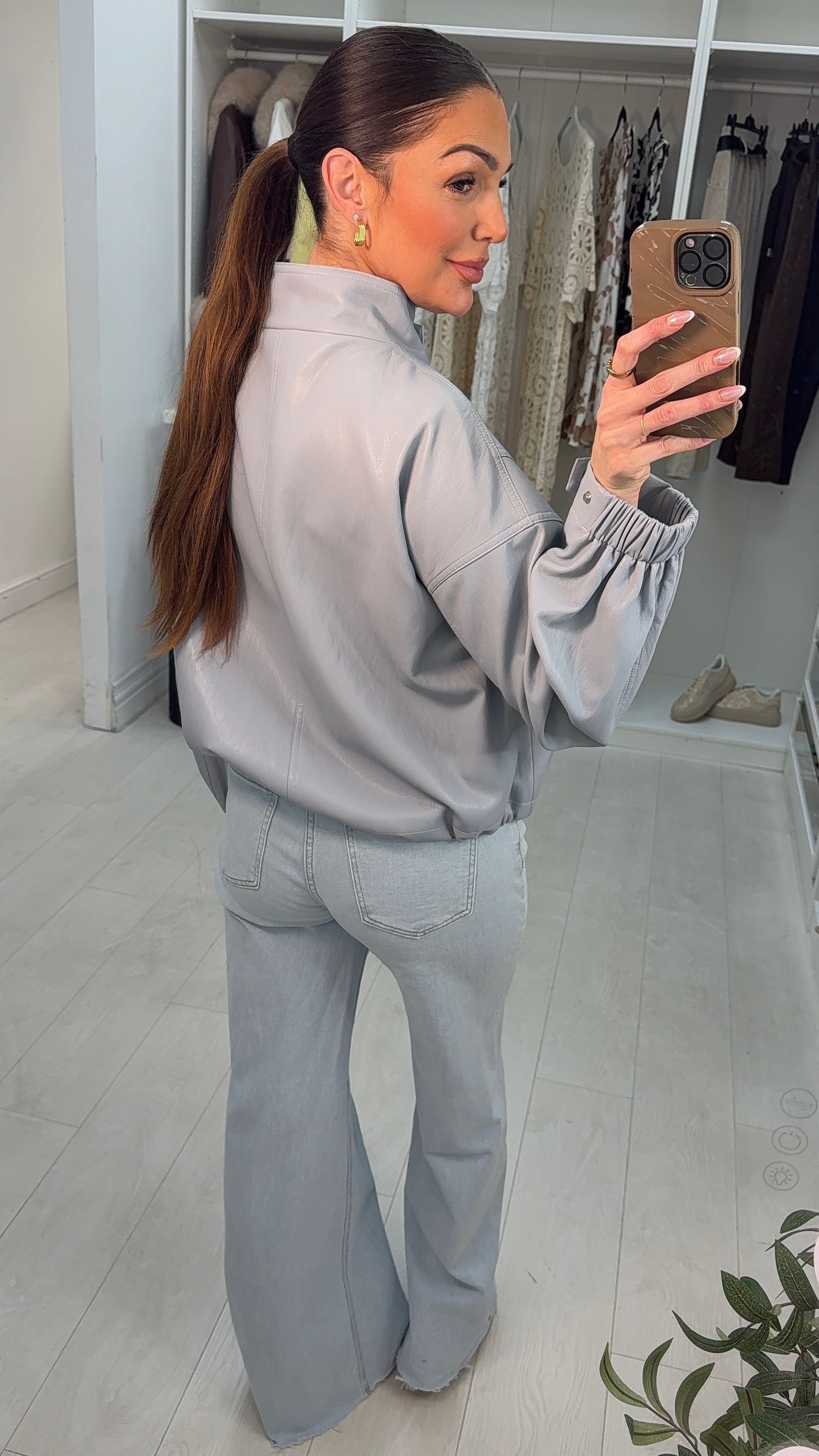 Adina Faux Leather Super Soft Jacket