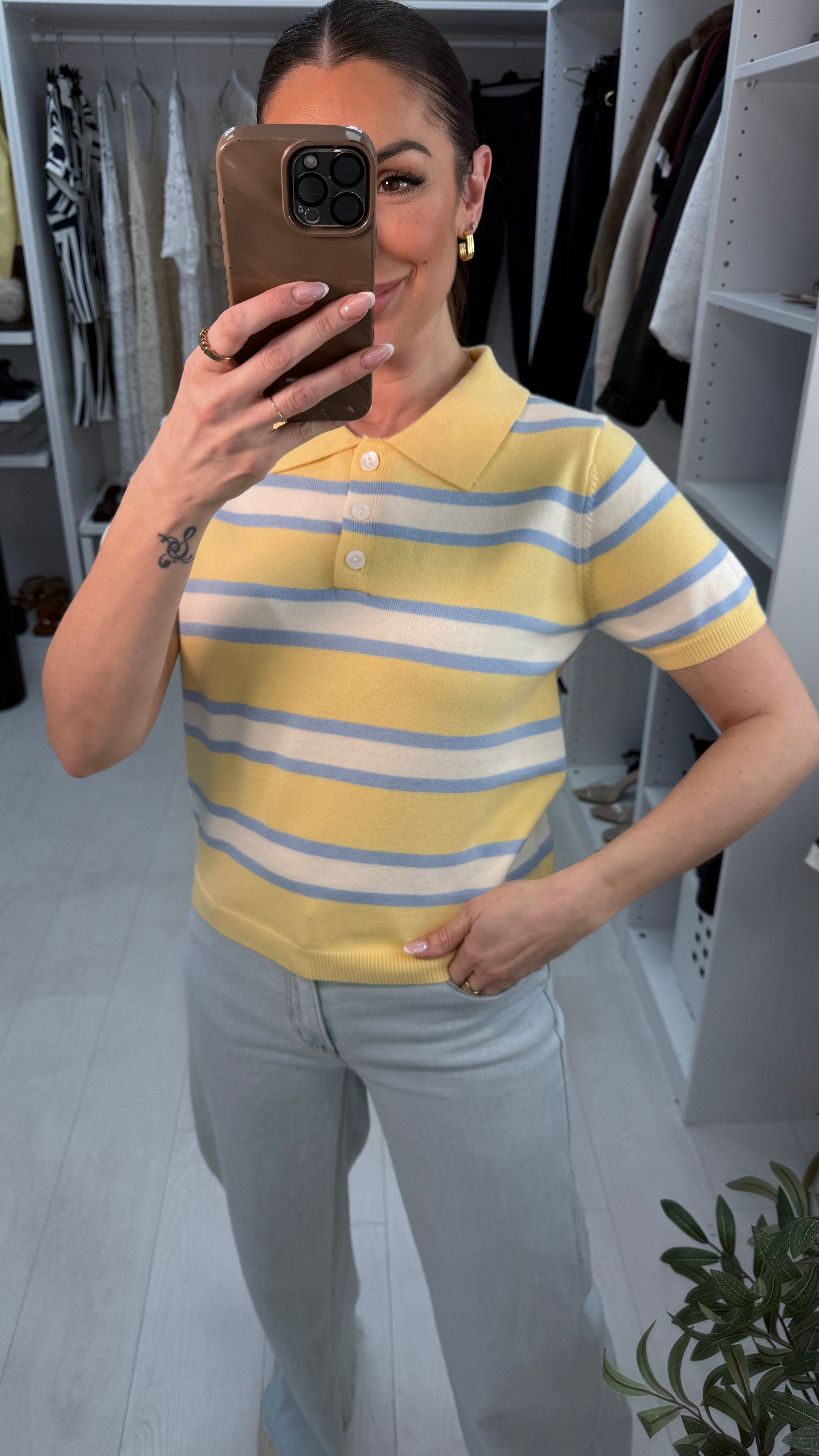 Zadie Stripe Fine Knit Jumper