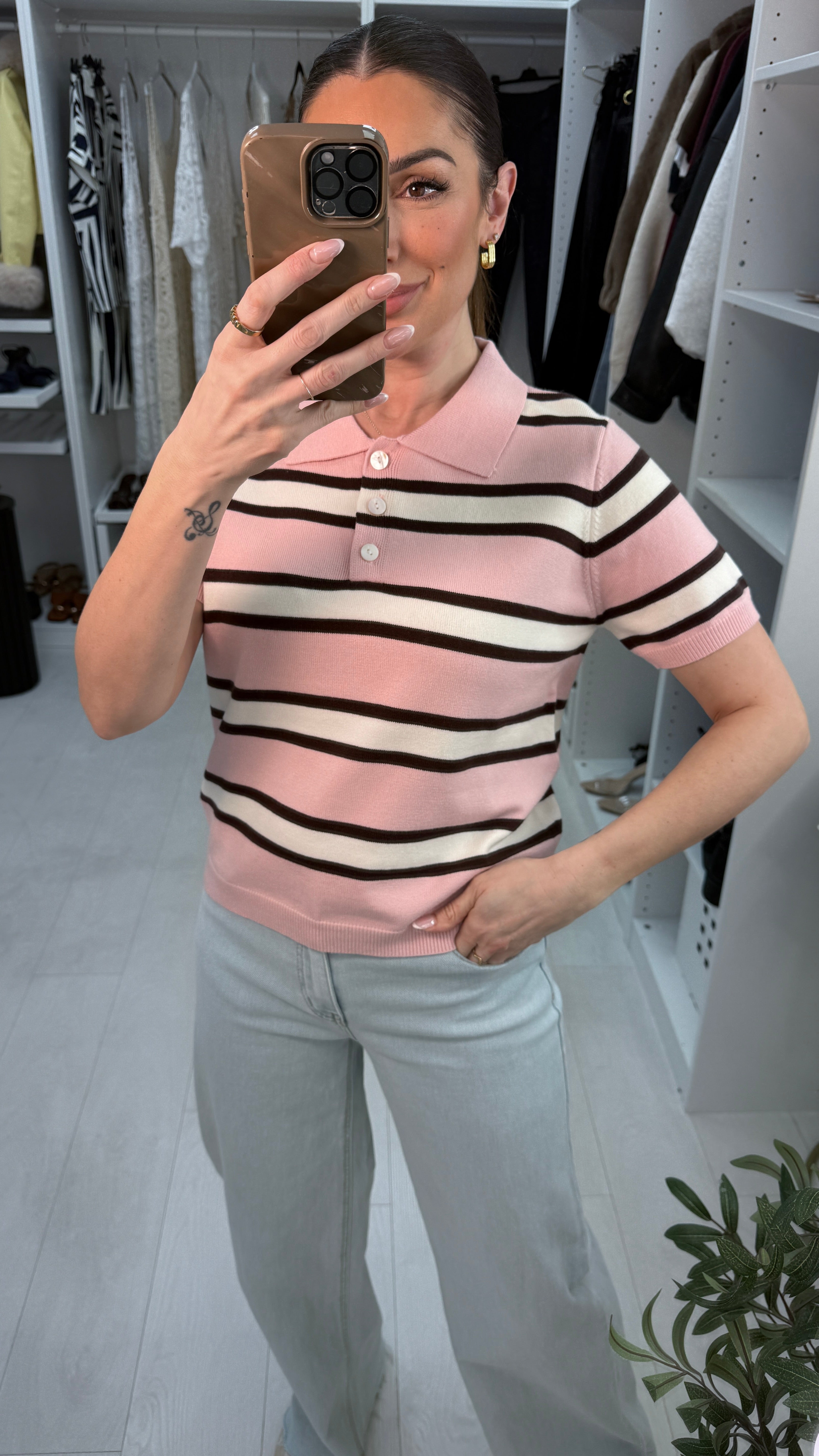 Zadie Stripe Fine Knit Jumper