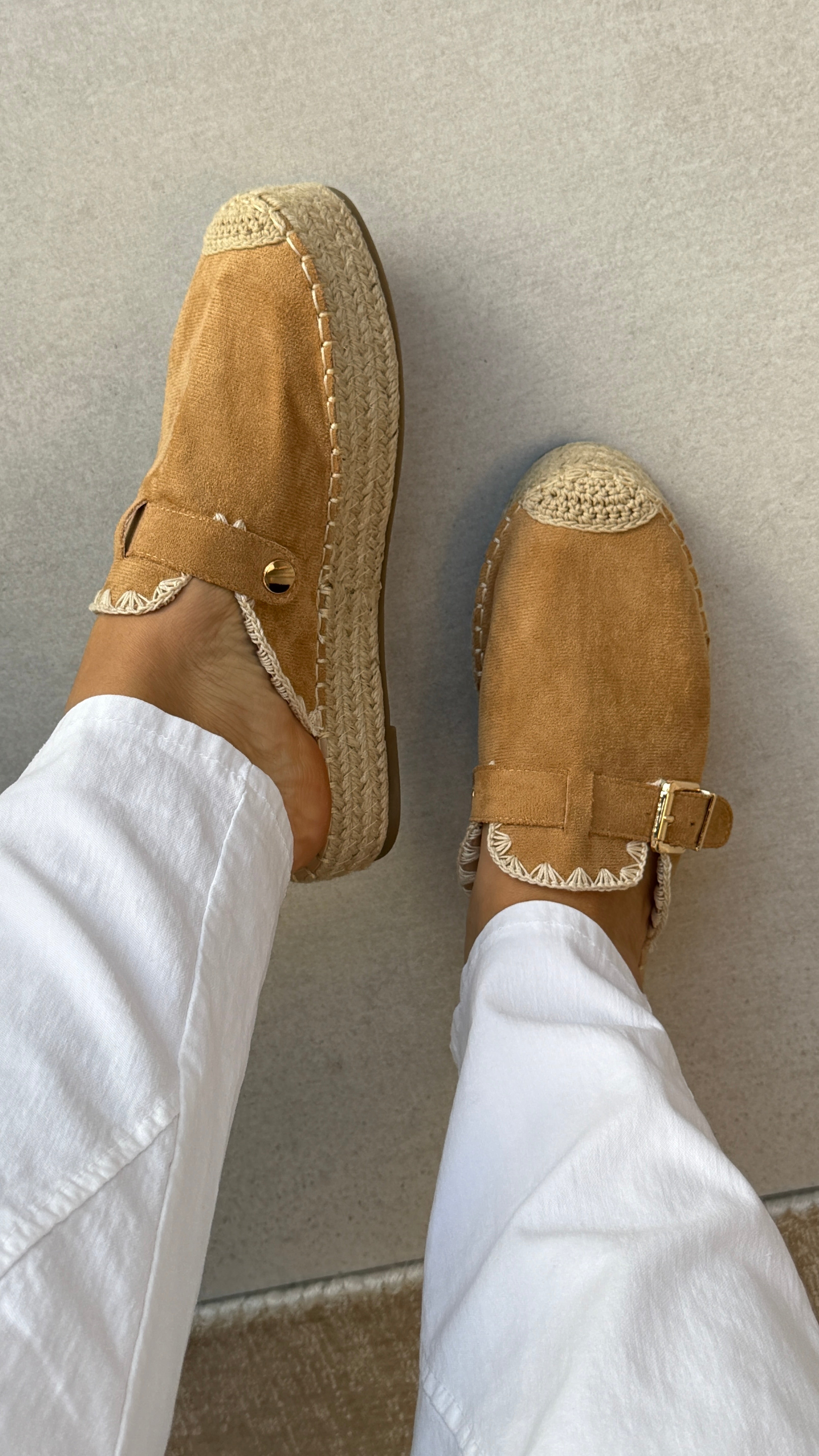 Harper Stitched Hem Detailed Slip-On Espadrilles