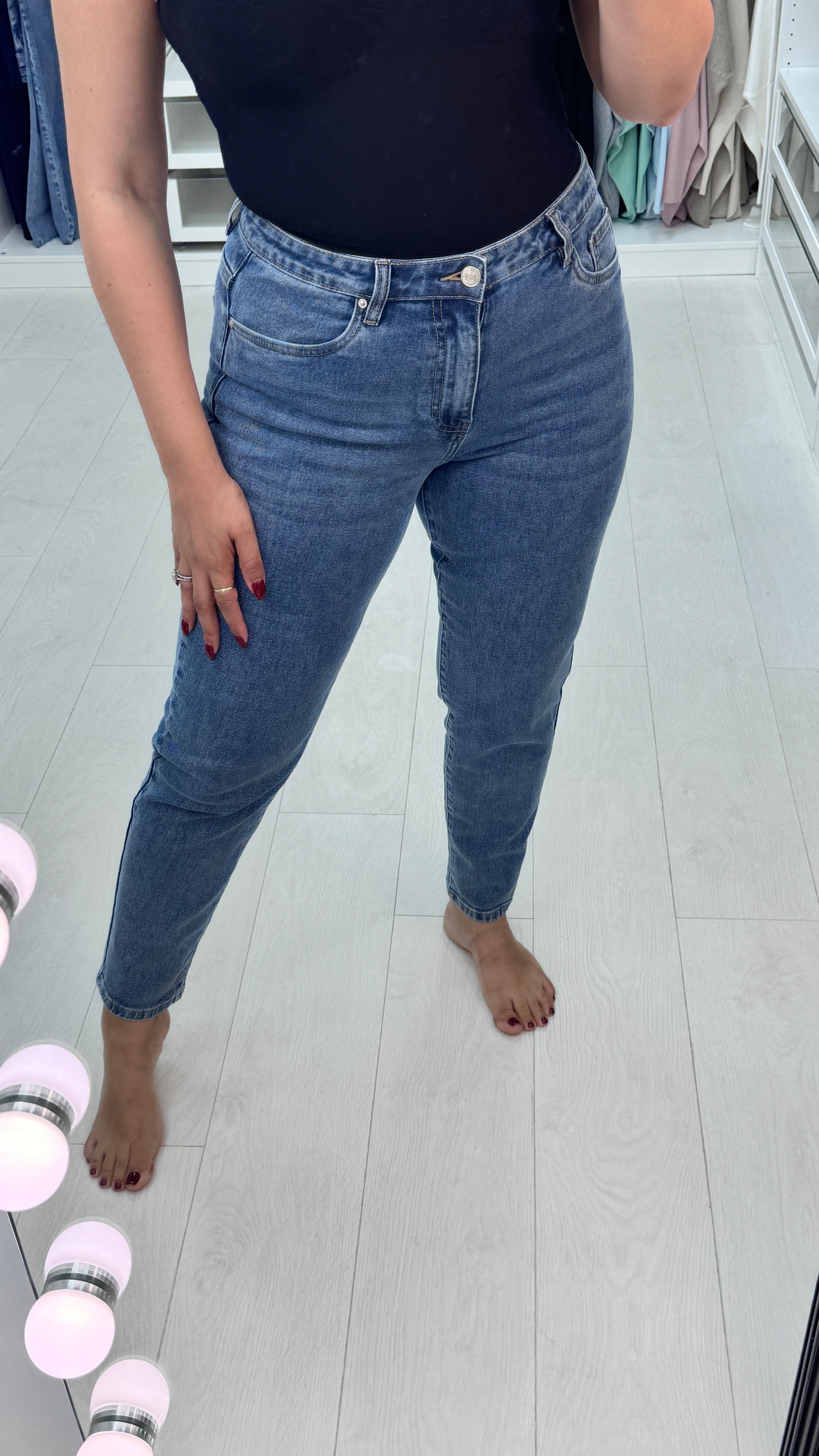 Malania Denim High Waist Jeans