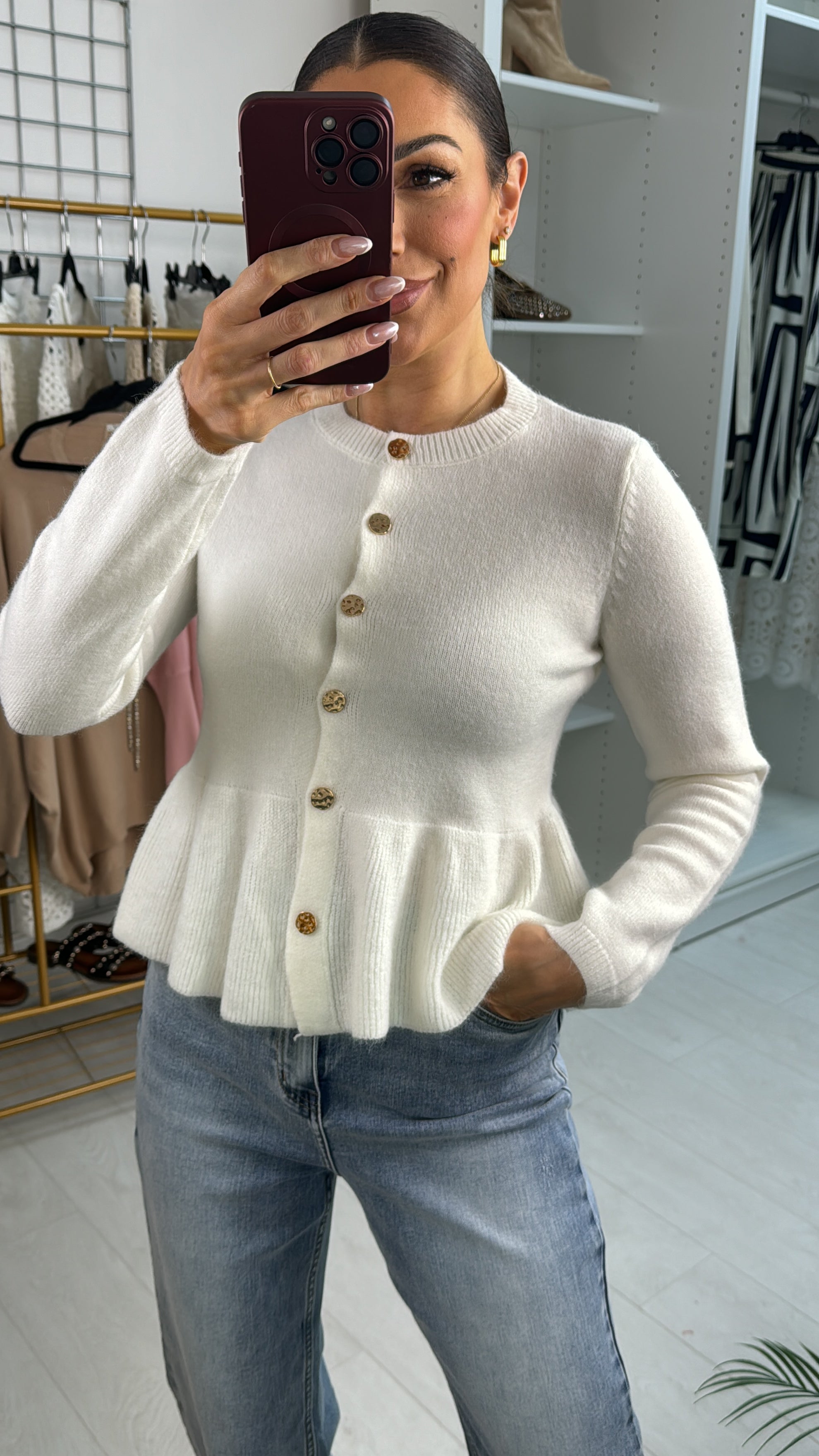 Darcie Peplum Hem Super Soft Jumper