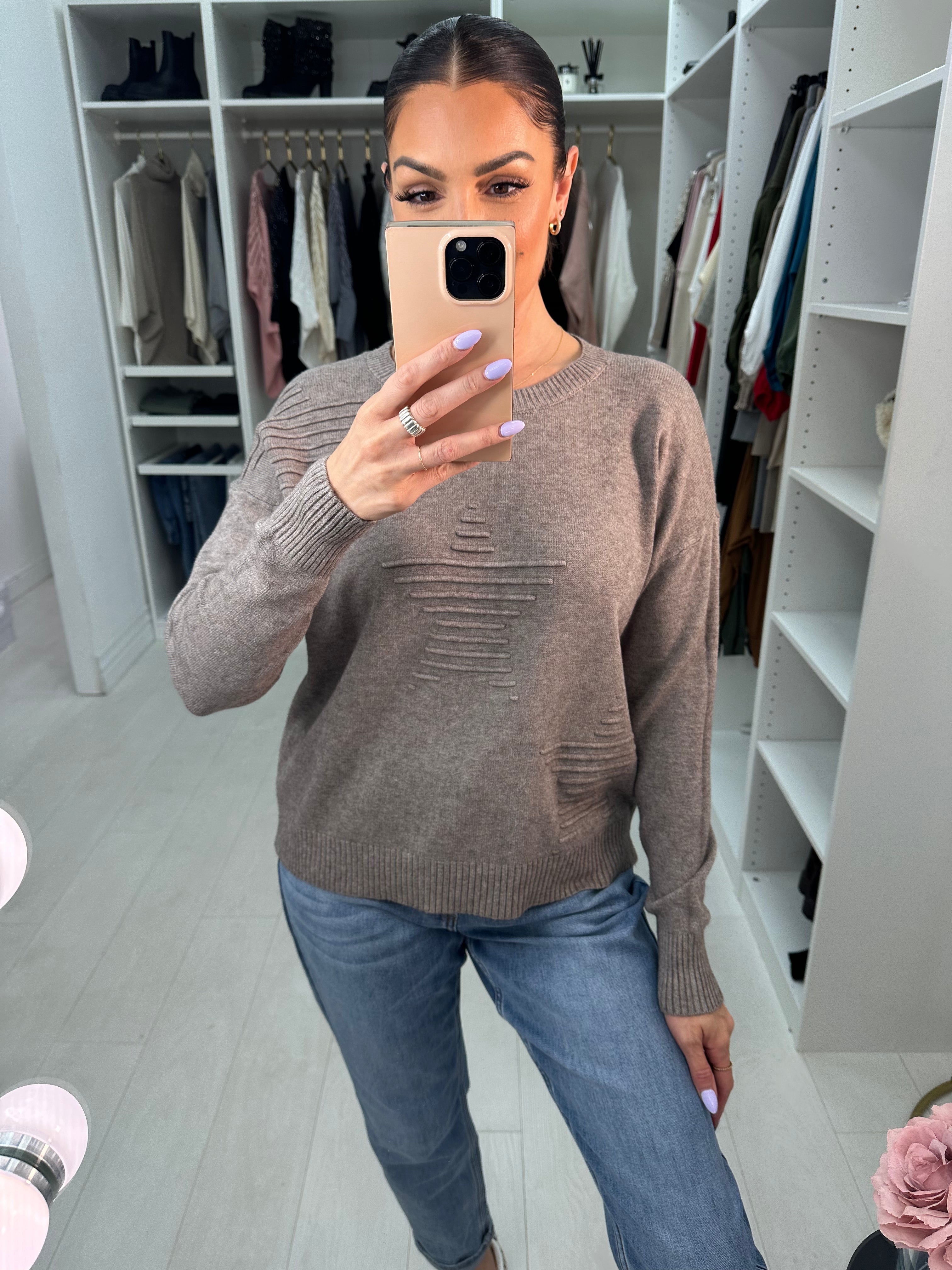 Luna Stitch Star Design Knit Jumper