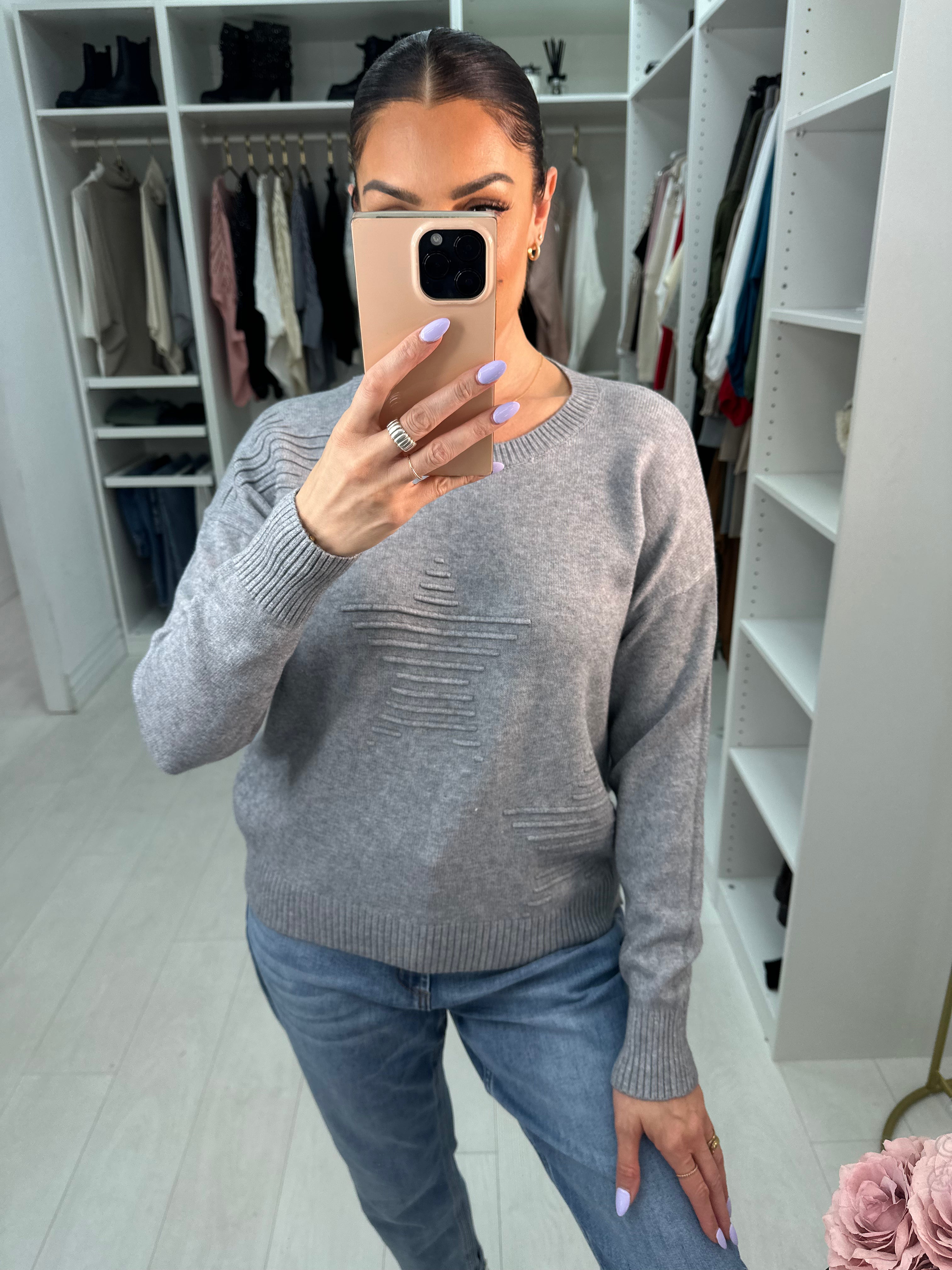 Luna Stitch Star Design Knit Jumper