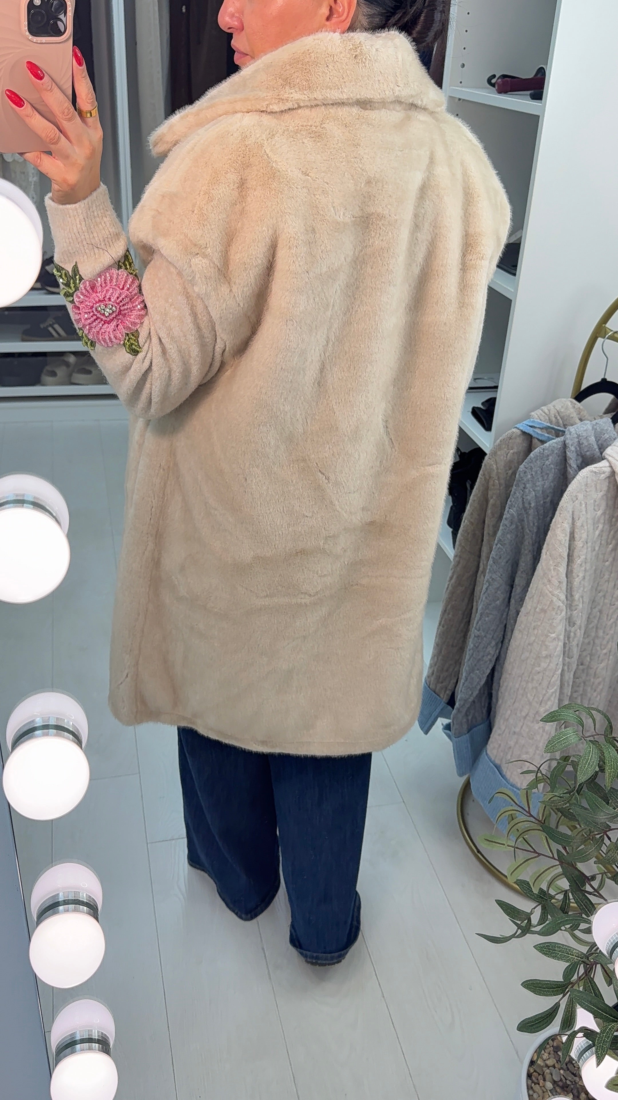 Rosemary Faux Fur Longline Gilet